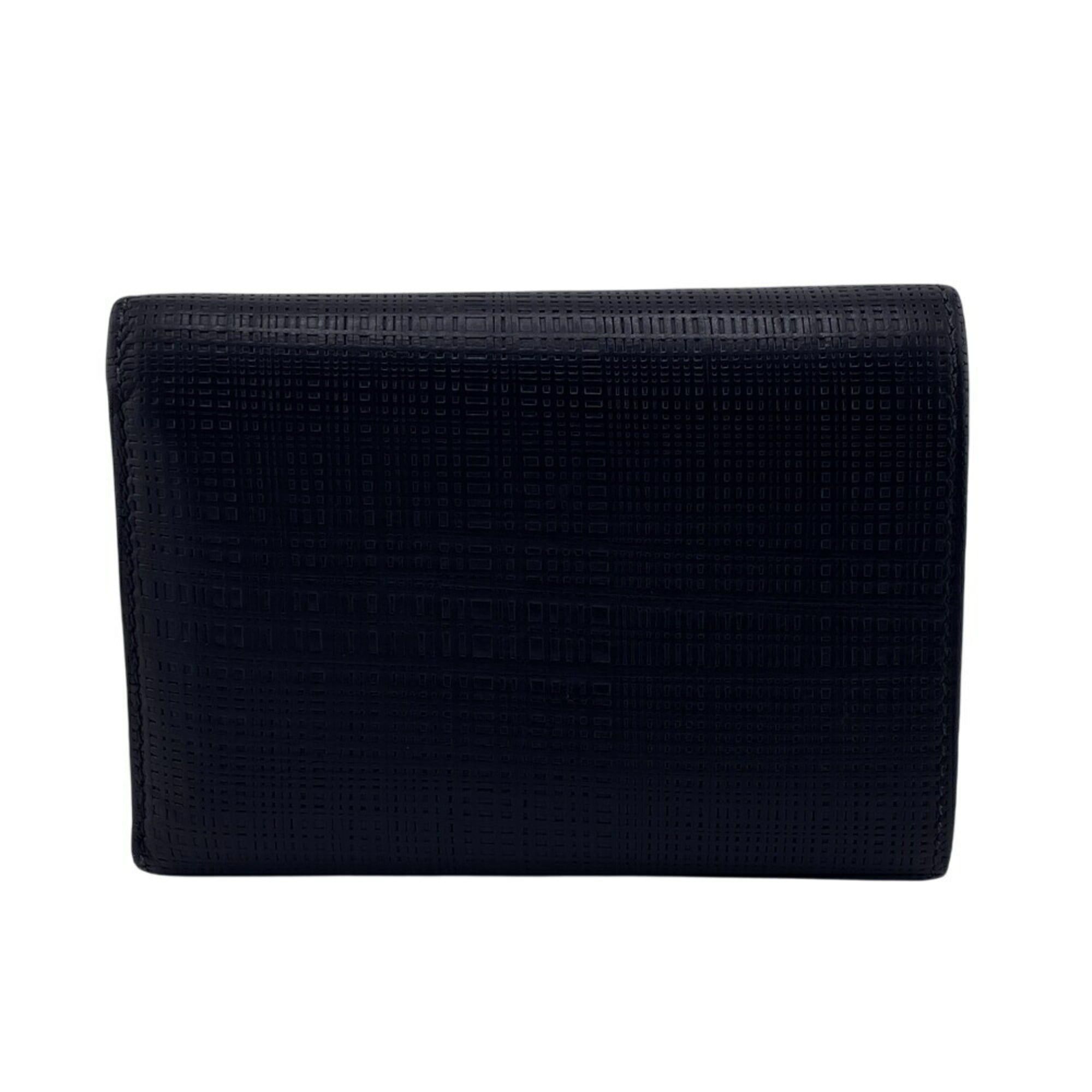 Loewe LOEWE Anagram Linen Tri-fold Wallet in Black, Unisex Size ONE SIZE - 2 Thumbnail