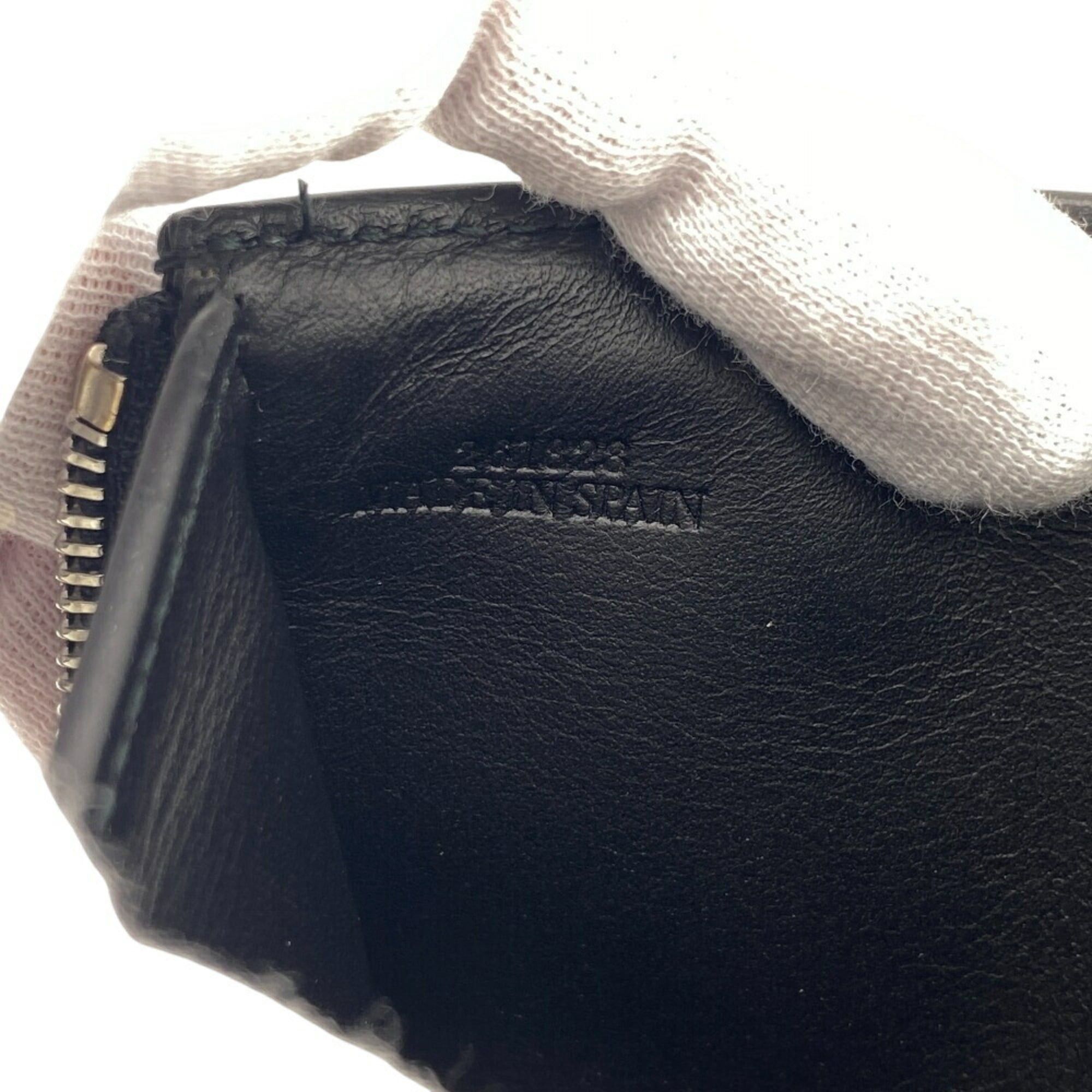 Loewe LOEWE Anagram Linen Tri-fold Wallet in Black, Unisex Size ONE SIZE - 11 Thumbnail