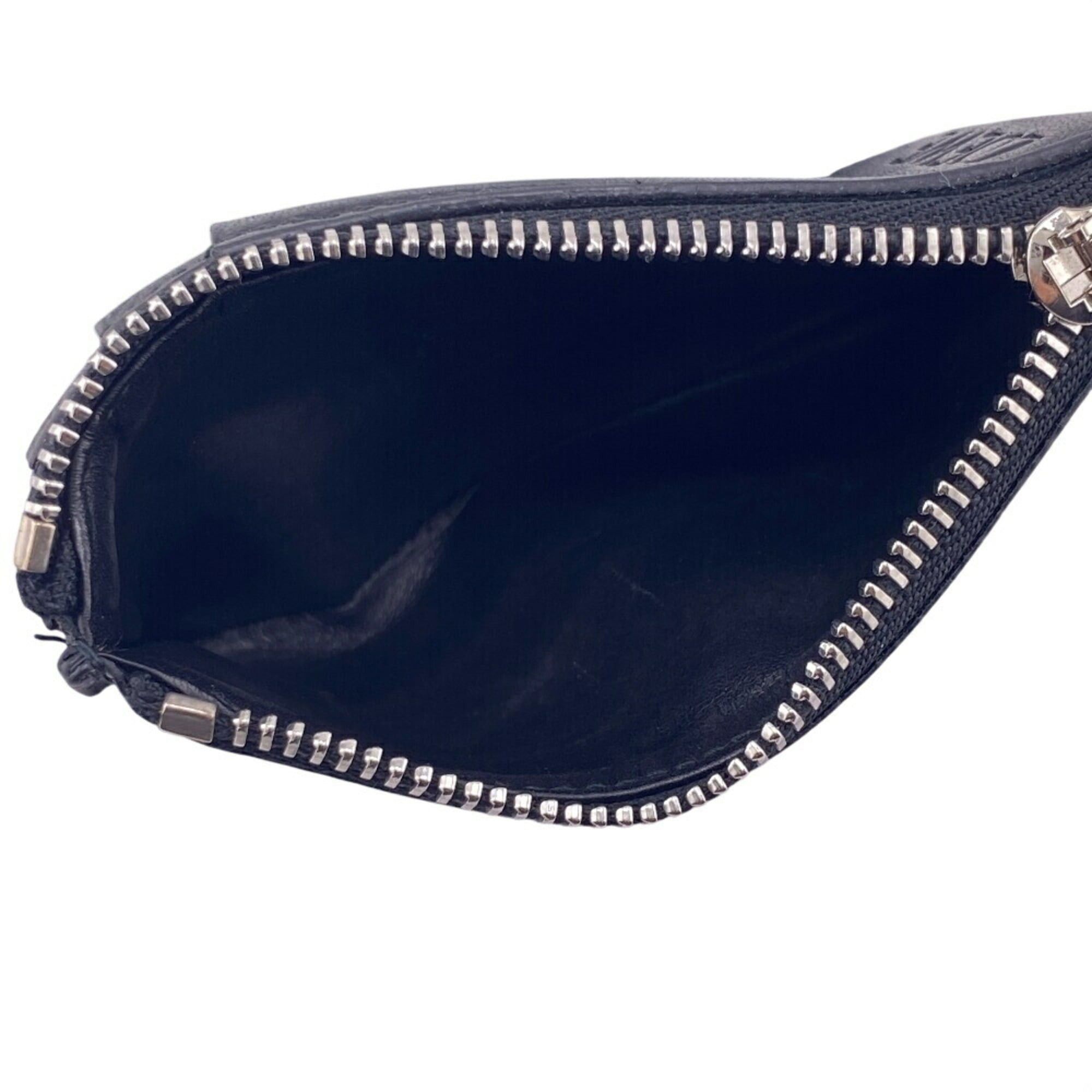 Loewe LOEWE Anagram Linen Tri-fold Wallet in Black, Unisex Size ONE SIZE - 9 Thumbnail