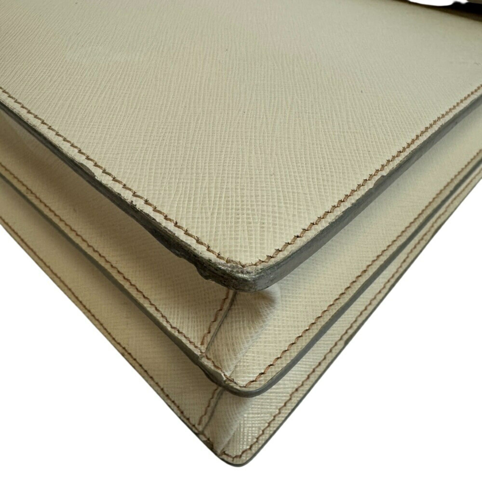 Prada PRADA Saffiano bag for men and women in white Size ONE SIZE - 5 Thumbnail