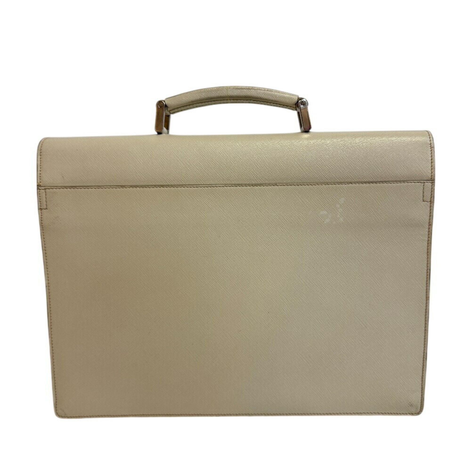Prada PRADA Saffiano bag for men and women in white Size ONE SIZE - 2 Thumbnail
