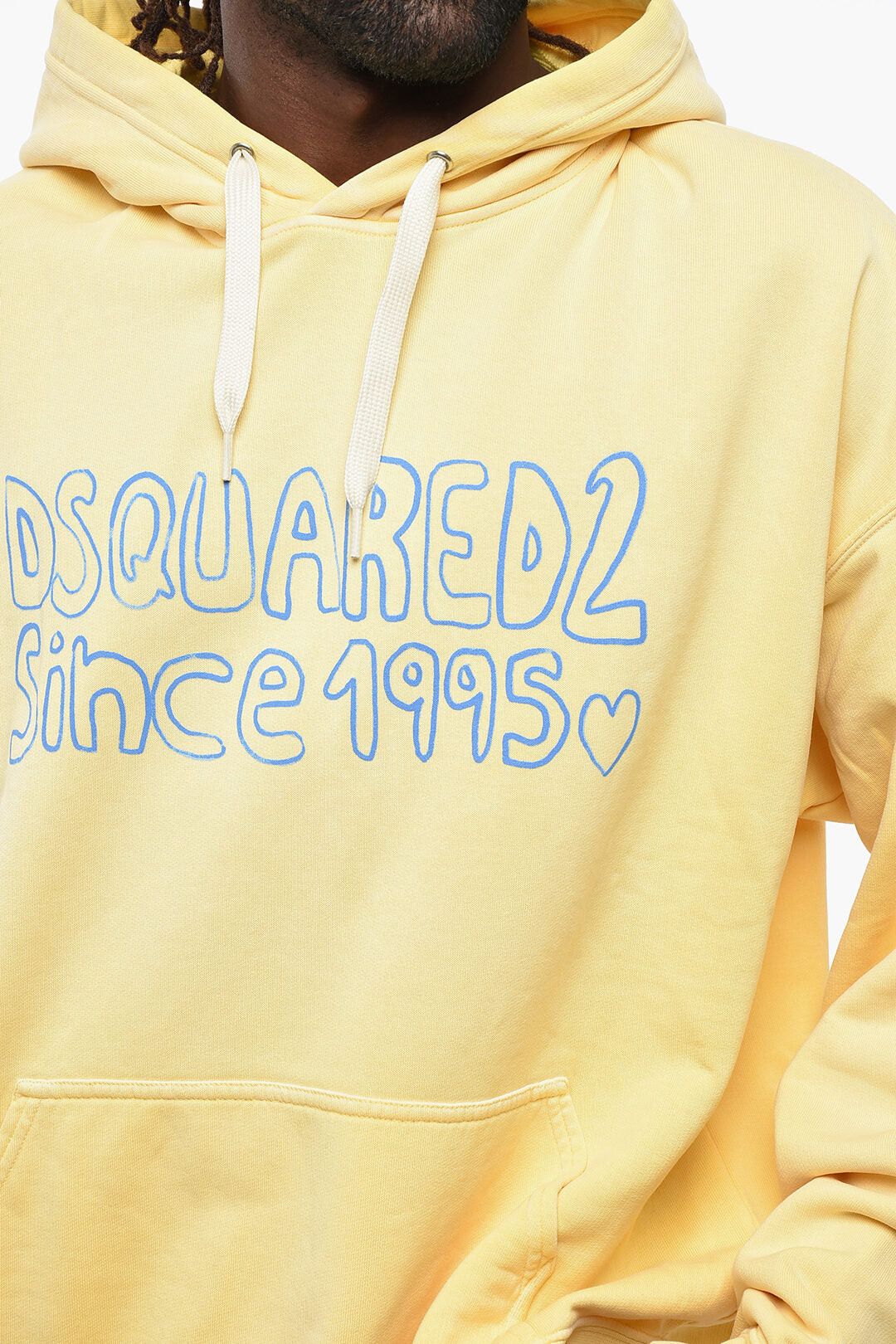 Dsquared2 Hoodie MUSCLE FIT Brushed Cotton with Printed Logo Size US M / EU 48-50 / 2 - 3 Thumbnail