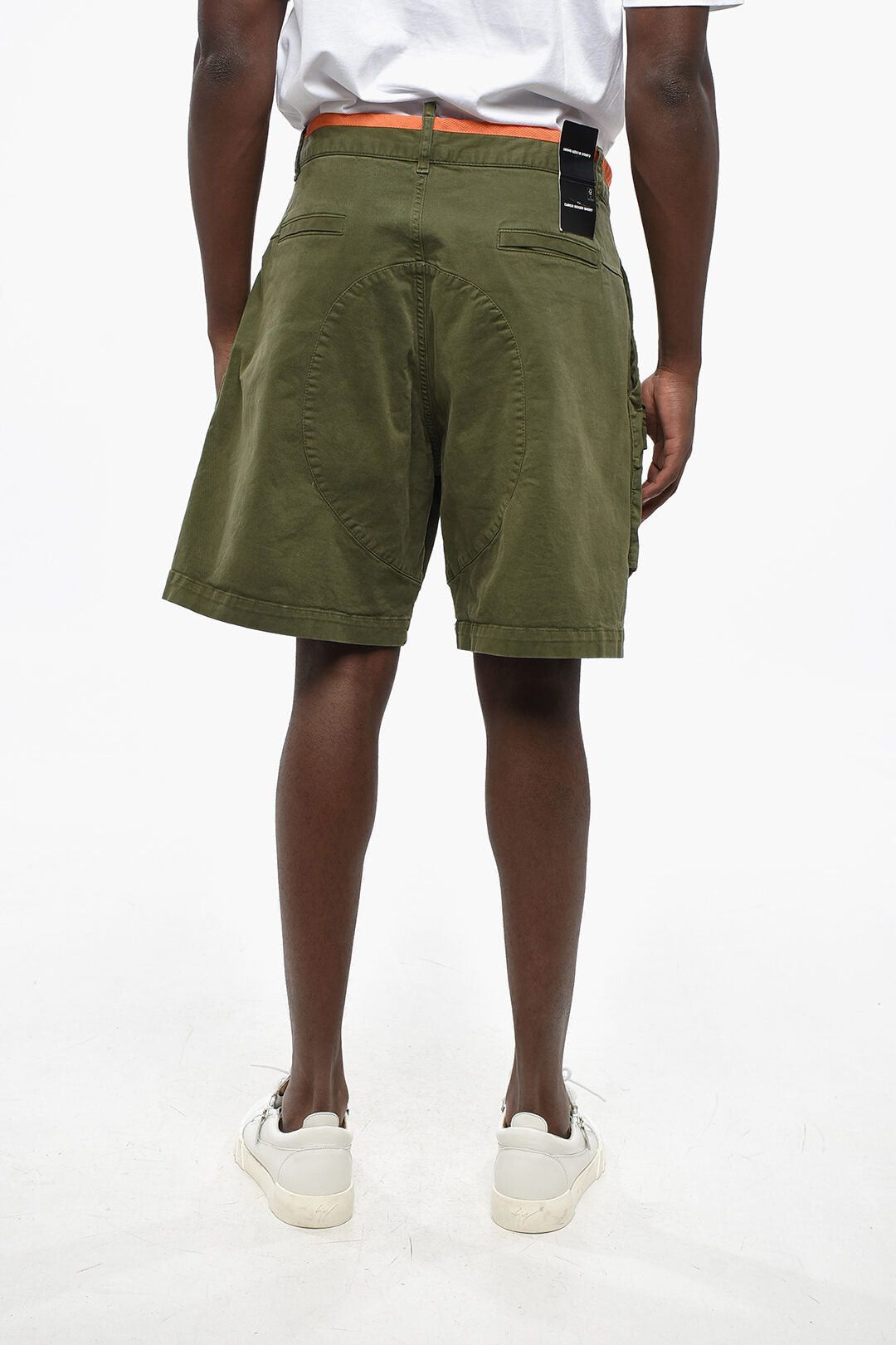 Dsquared2 Stretch Cotton Cargo Shorts with Contrast Trim Size US 32 / EU 48 - 2 Thumbnail