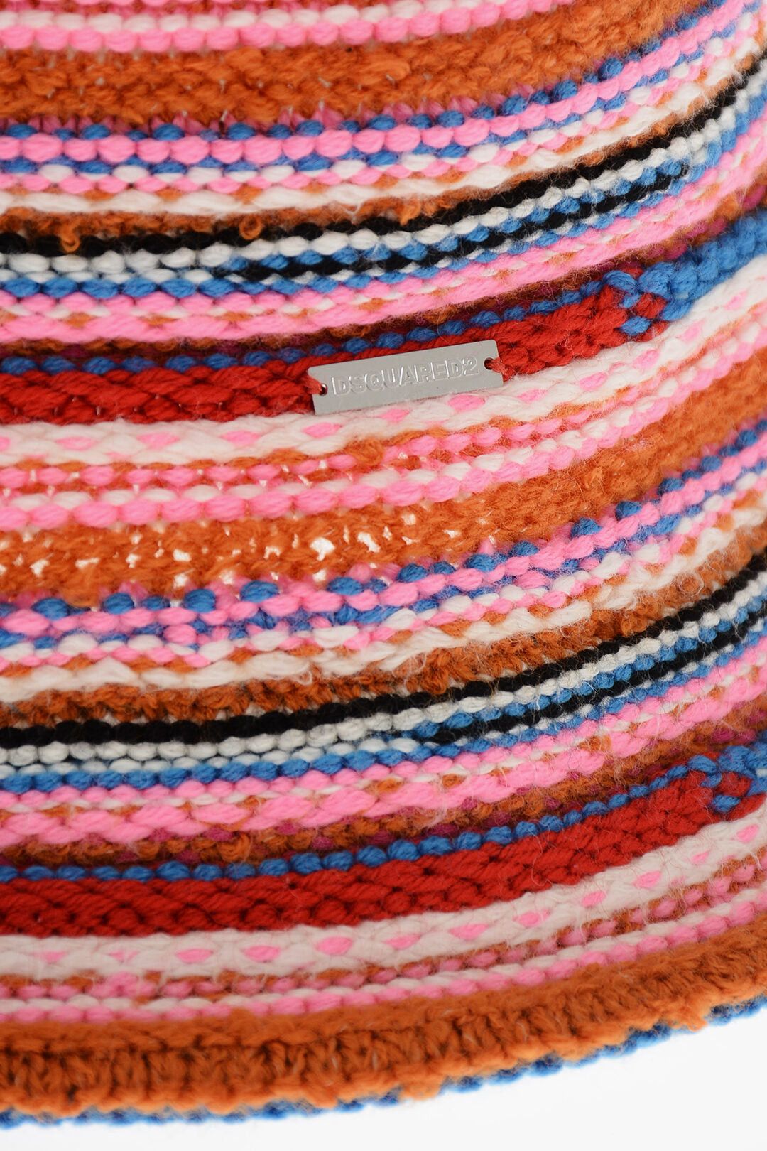 Dsquared2 Knit Bucket Hat with Striped Pattern Size ONE SIZE - 3 Thumbnail