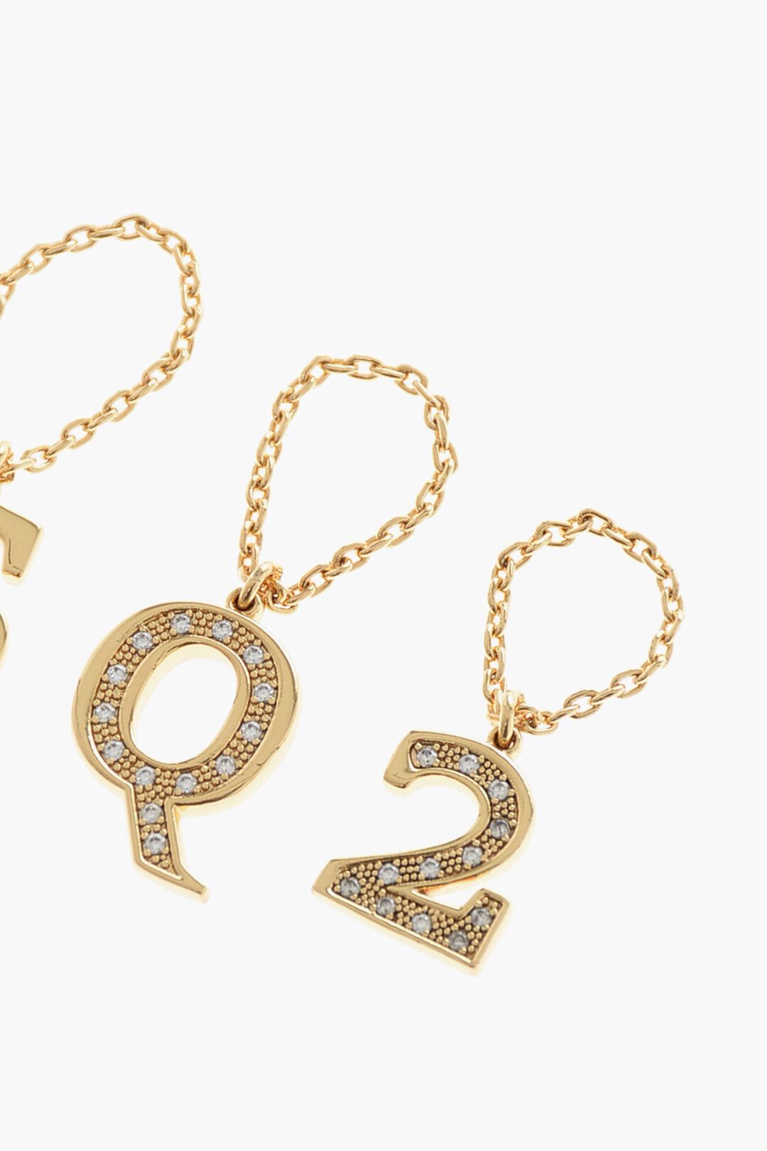 Dsquared2 Brass Ring with Charms Size ONE SIZE - 2 Thumbnail