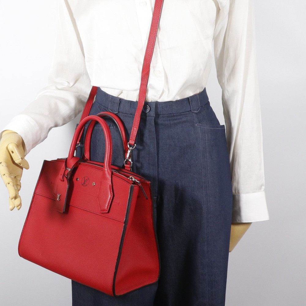 Louis Vuitton Louis Vuitton Louis Vuitton City Steamer PM Calf 2way Bag Leather Handbag M53030 DUTY FREE for USA Size ONE SIZE - 20 Thumbnail