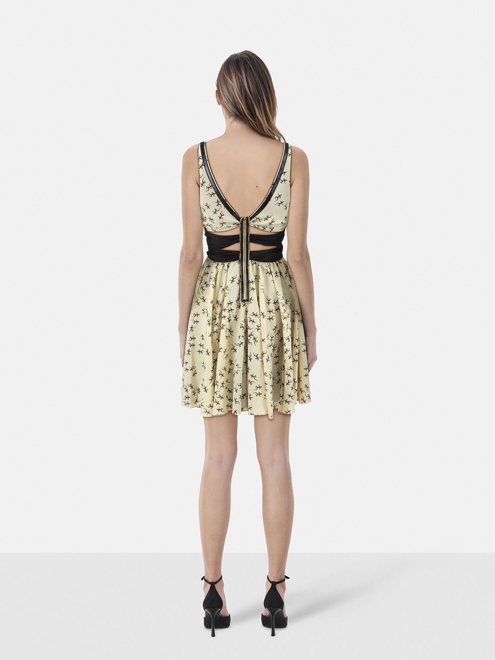 Zac Posen Z Spoke Abstract Silk Print Mini Dress Size XS / US 0-2 / IT 36-38 - 2 Thumbnail