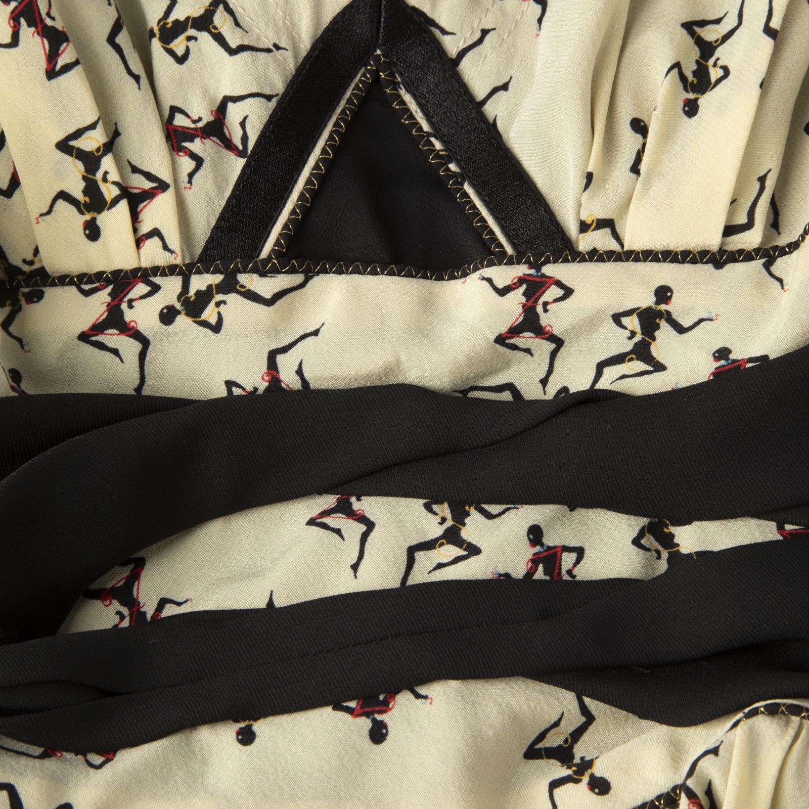 Zac Posen Z Spoke Abstract Silk Print Mini Dress Size XS / US 0-2 / IT 36-38 - 3 Thumbnail