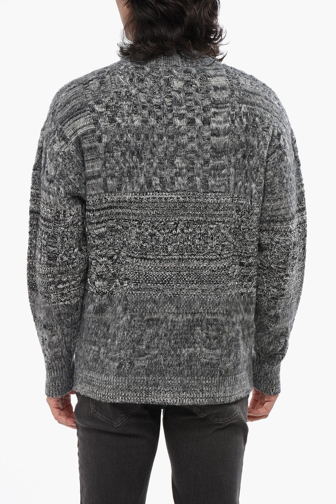 Roberto Collina Merino Wool Cable-Knit Cardigan with V-Neck Size US S / EU 44-46 / 1 - 2 Thumbnail