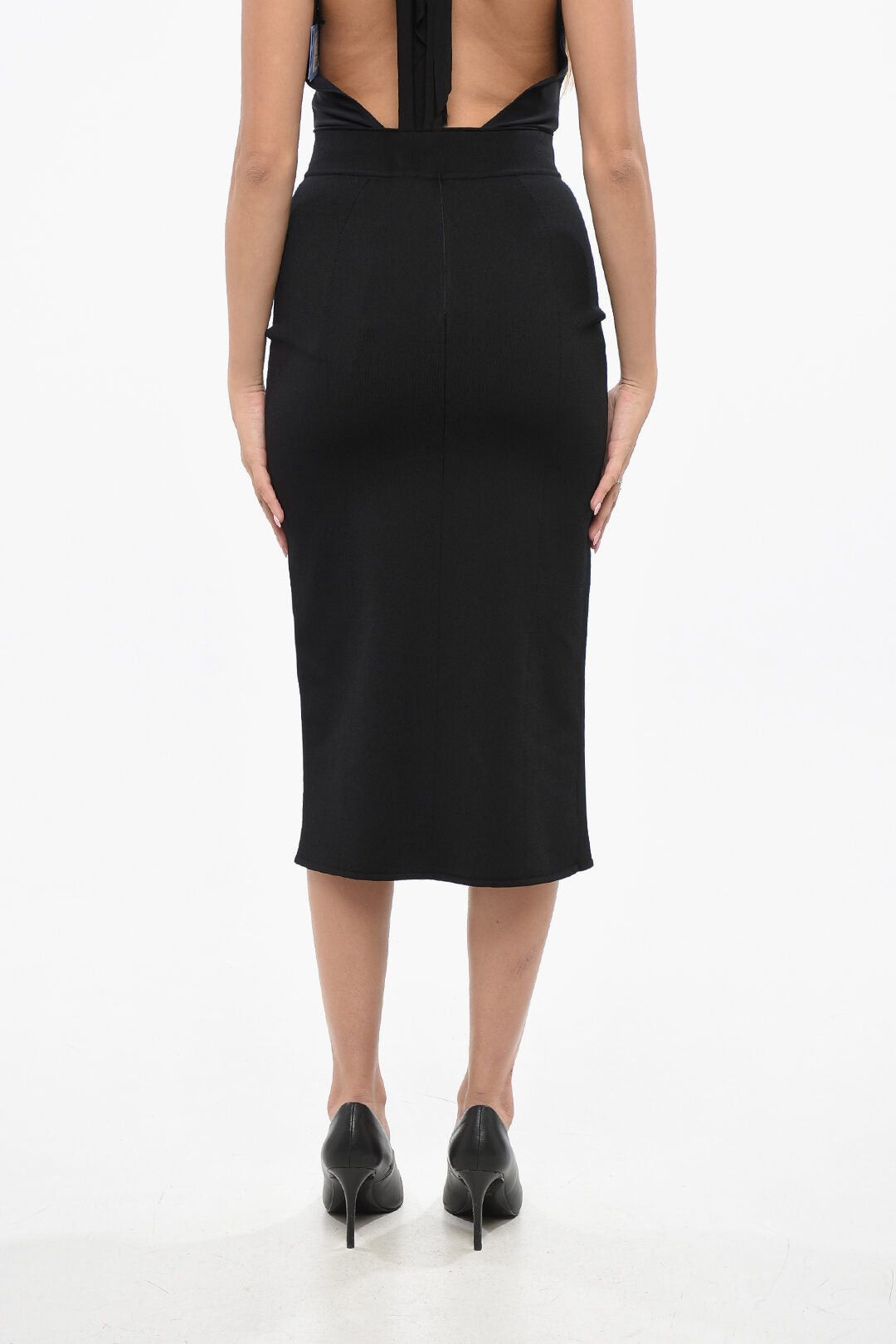 Dolce & Gabbana Fitted Longuette with Monogram Size S / US 4 / IT 40 - 2 Thumbnail