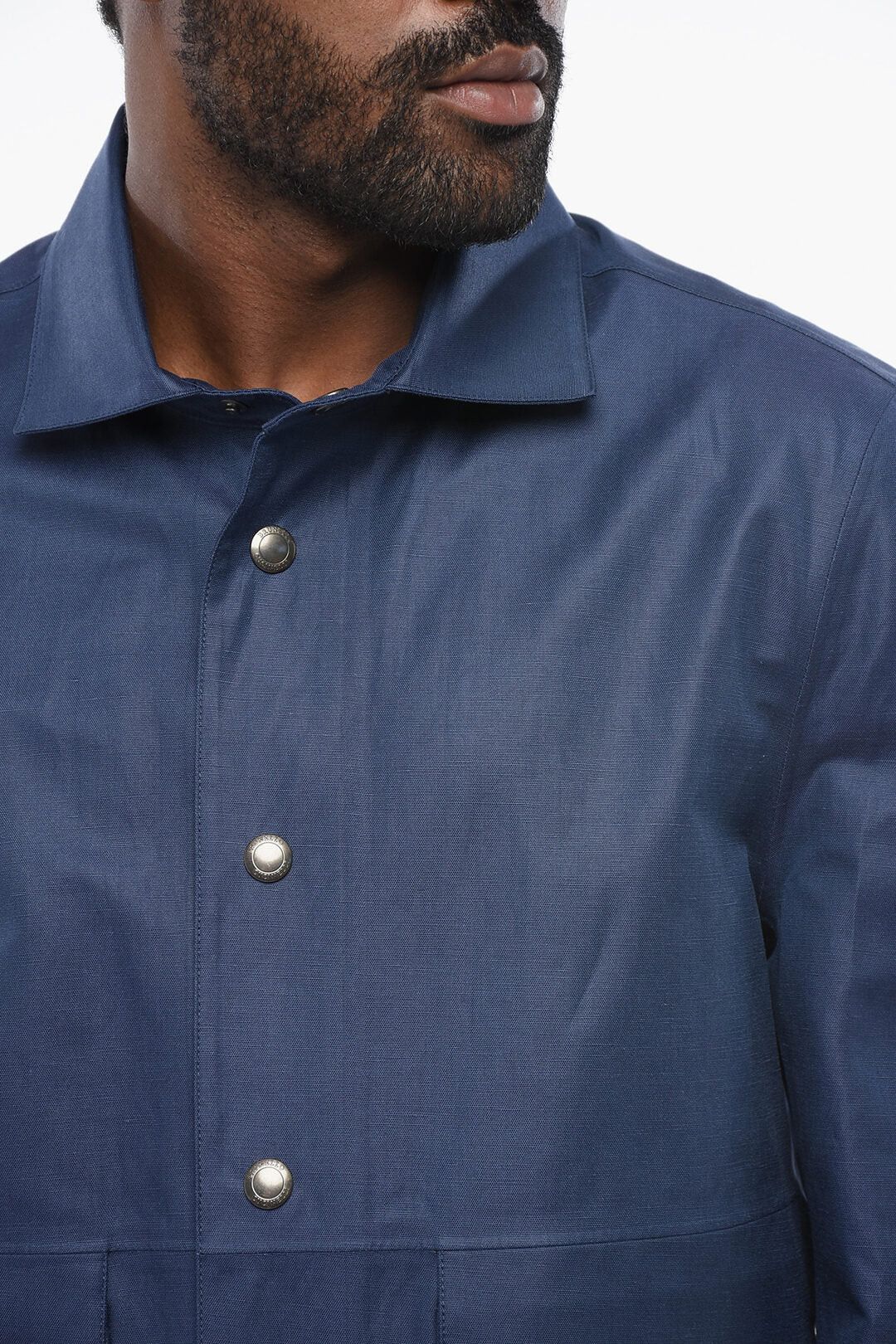 Brunello Cucinelli Linen-Blend Overshirt with Snap Buttons Size US M / EU 48-50 / 2 - 3 Thumbnail