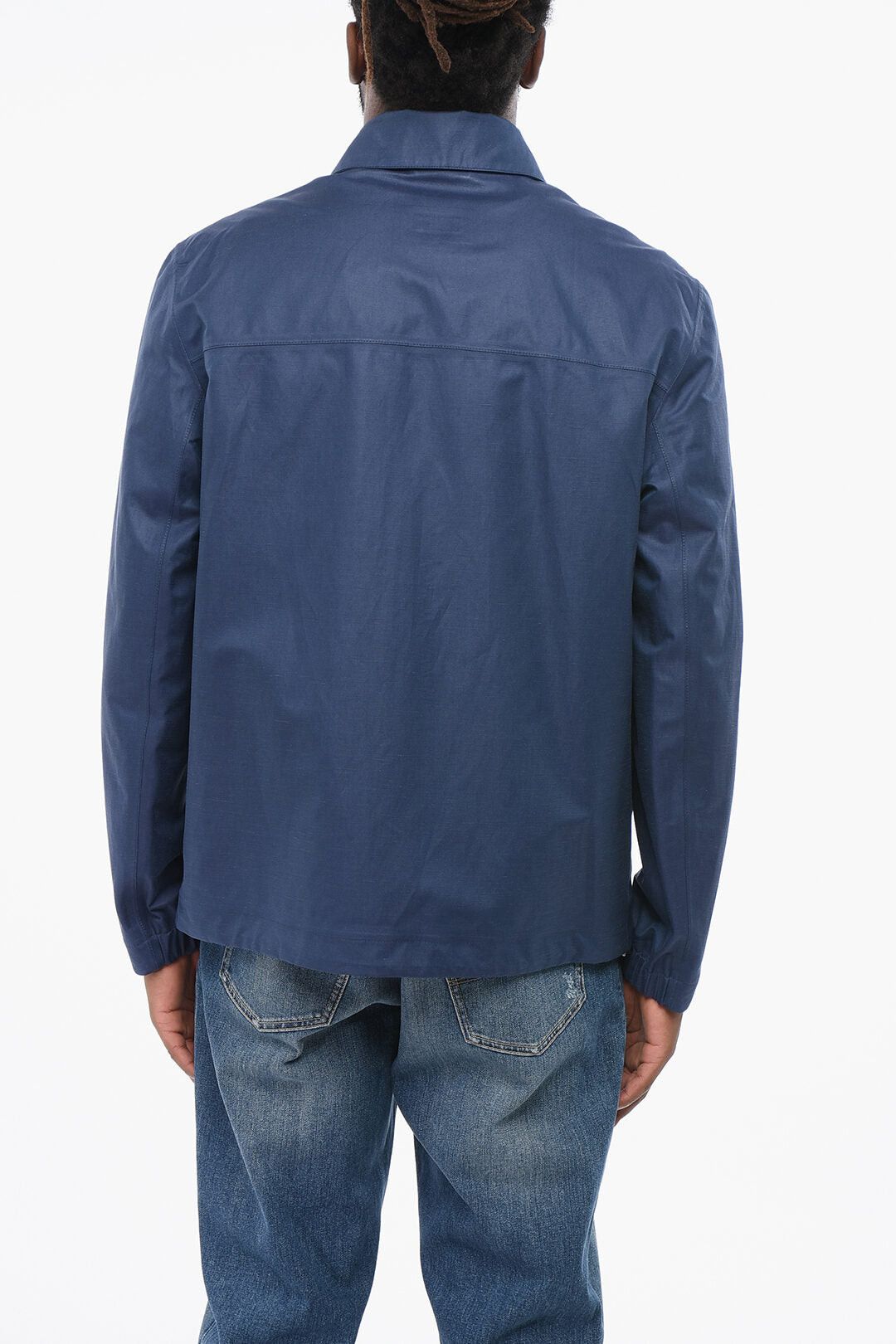 Brunello Cucinelli Linen-Blend Overshirt with Snap Buttons Size US L / EU 52-54 / 3 - 2 Thumbnail