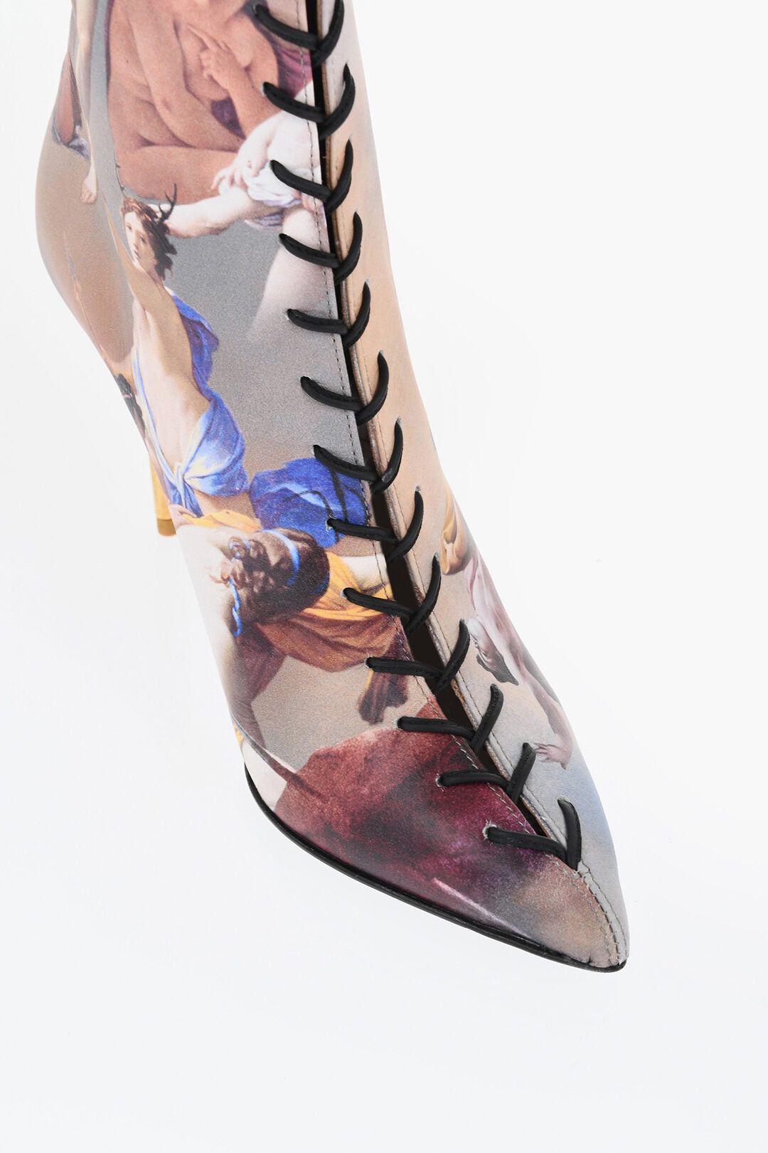 Balmain Leather Patterned Ankle Boots URIA SKY 9cm Heel Size US 6 / IT 36 - 5 Thumbnail