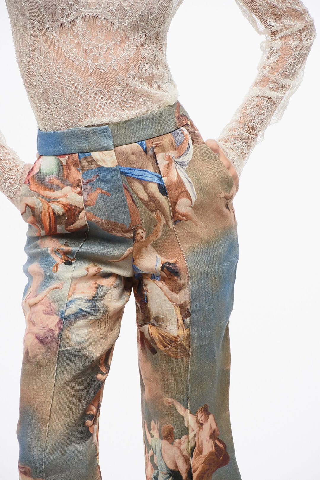 Balmain Printed Linen Bermuda Shorts Size 26" / US 2 / IT 38 - 3 Thumbnail