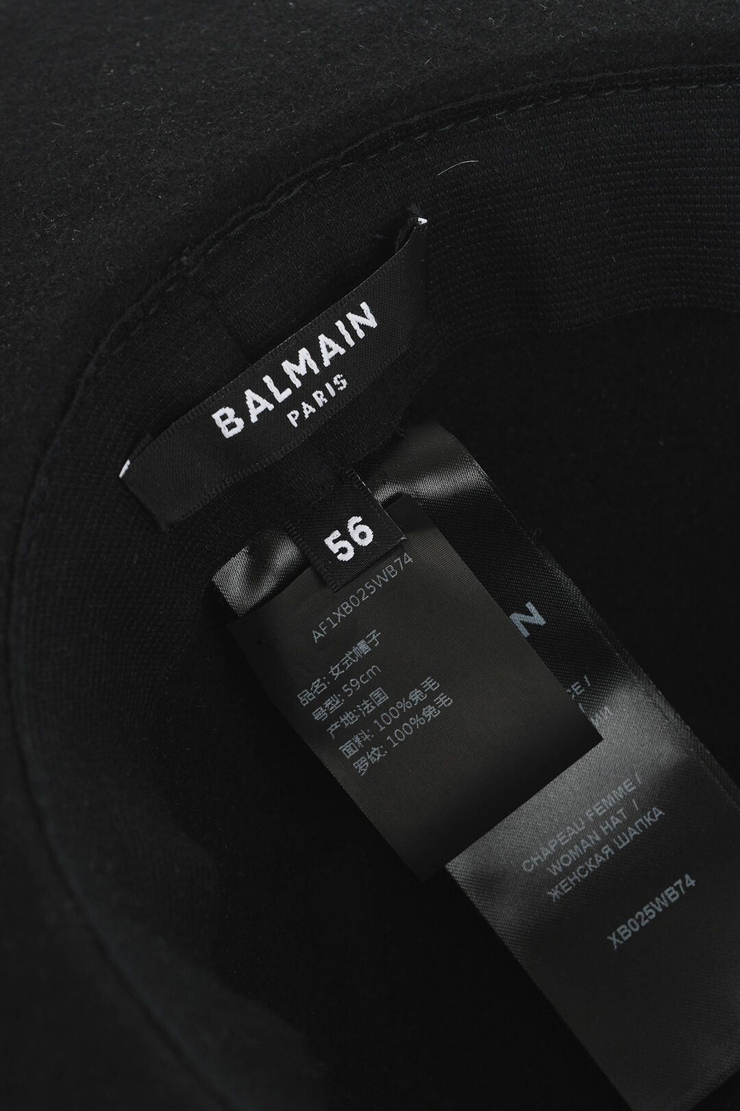 Balmain Solid-Color Rabbit-Felt Floppy Hat Size ONE SIZE - 4 Thumbnail