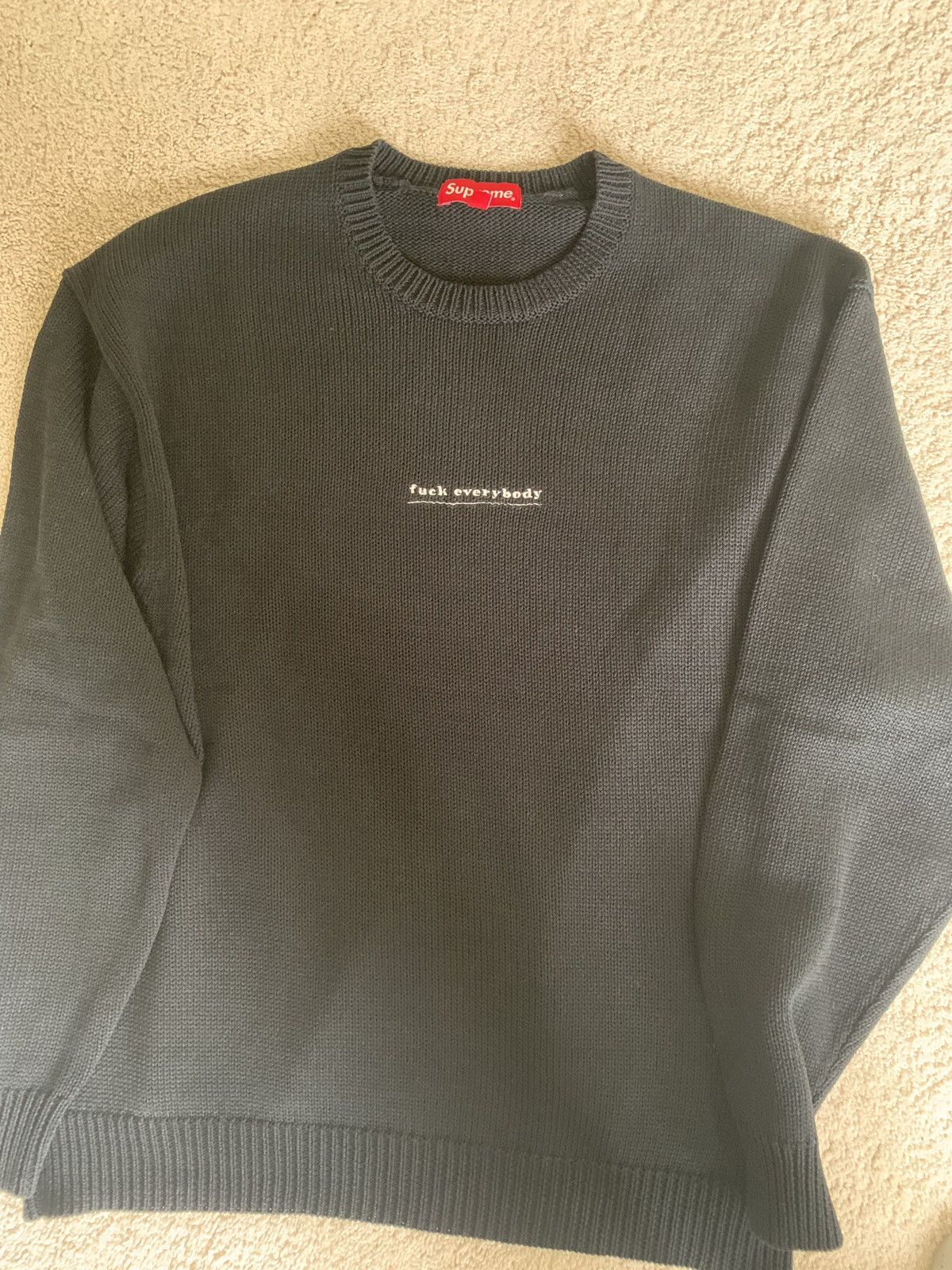 Supreme Fuck Sweater | Grailed