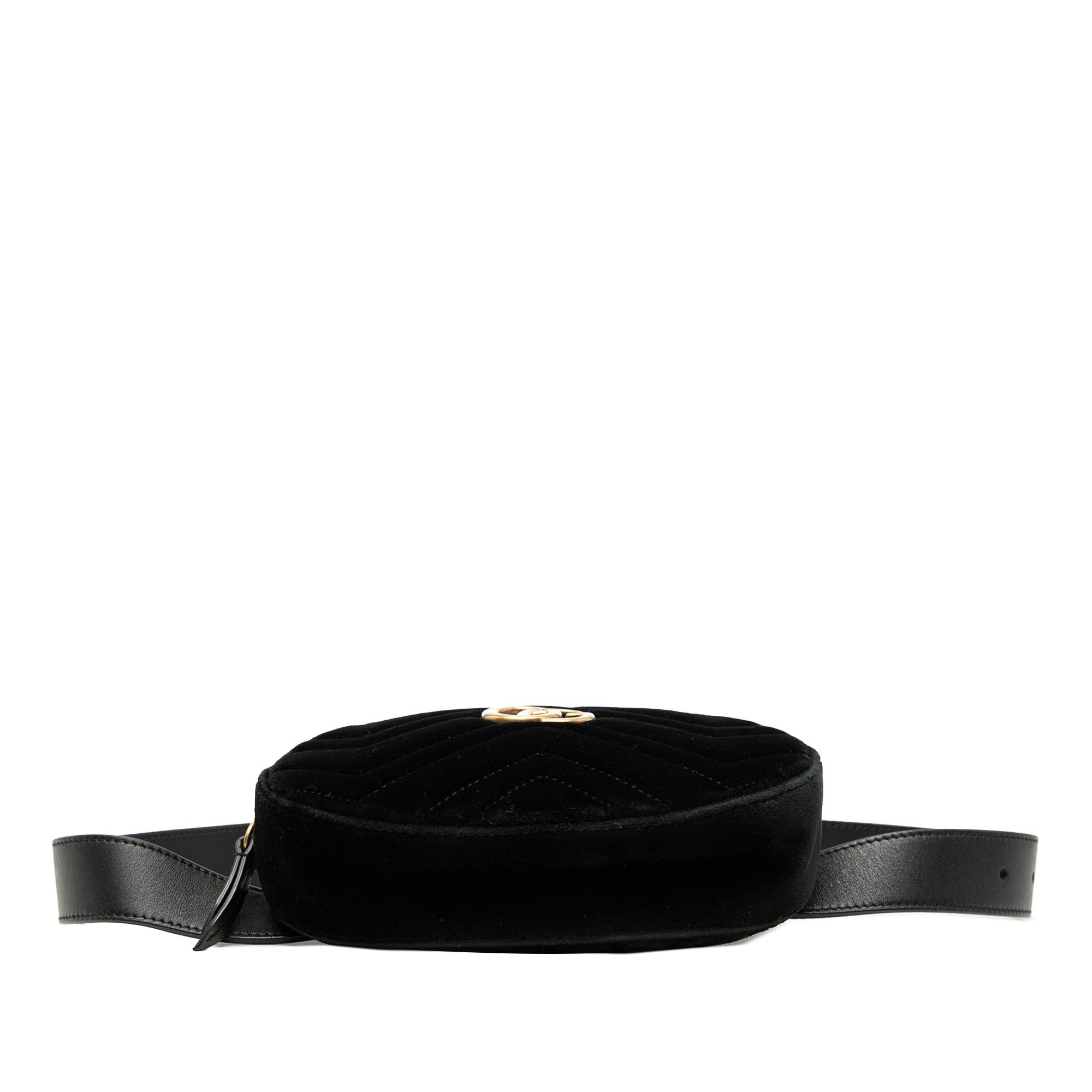 Gucci GG Marmont Matelasse Velvet Belt Bag Size ONE SIZE - 3 Thumbnail