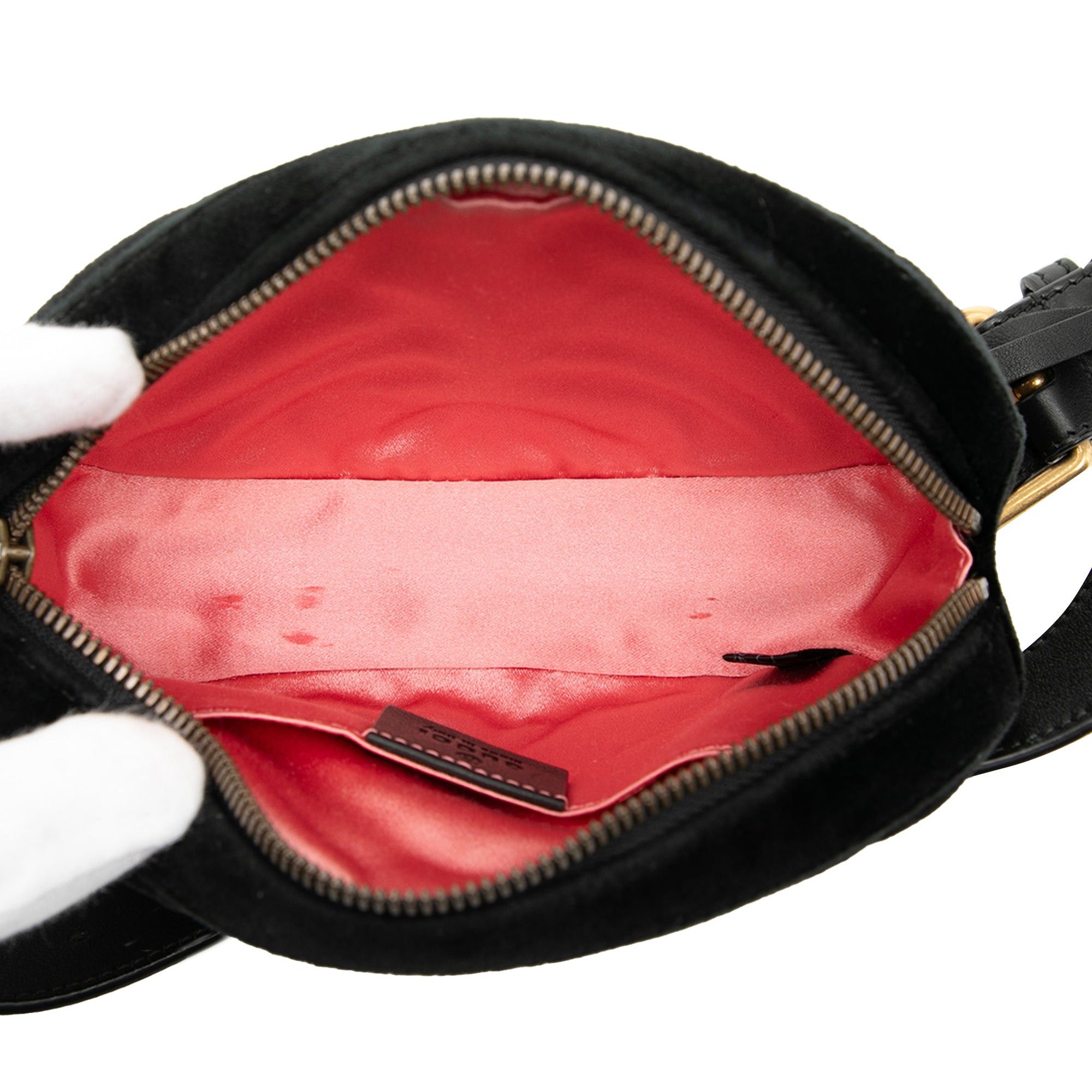 Gucci GG Marmont Matelasse Velvet Belt Bag Size ONE SIZE - 4 Thumbnail