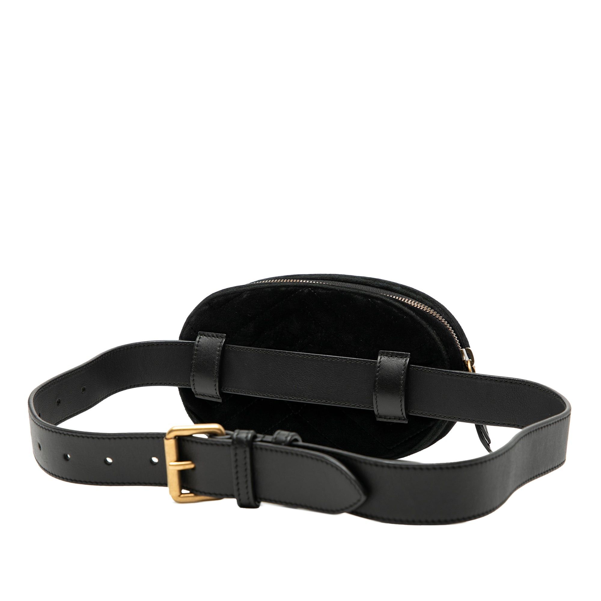 Gucci GG Marmont Matelasse Velvet Belt Bag Size ONE SIZE - 2 Thumbnail