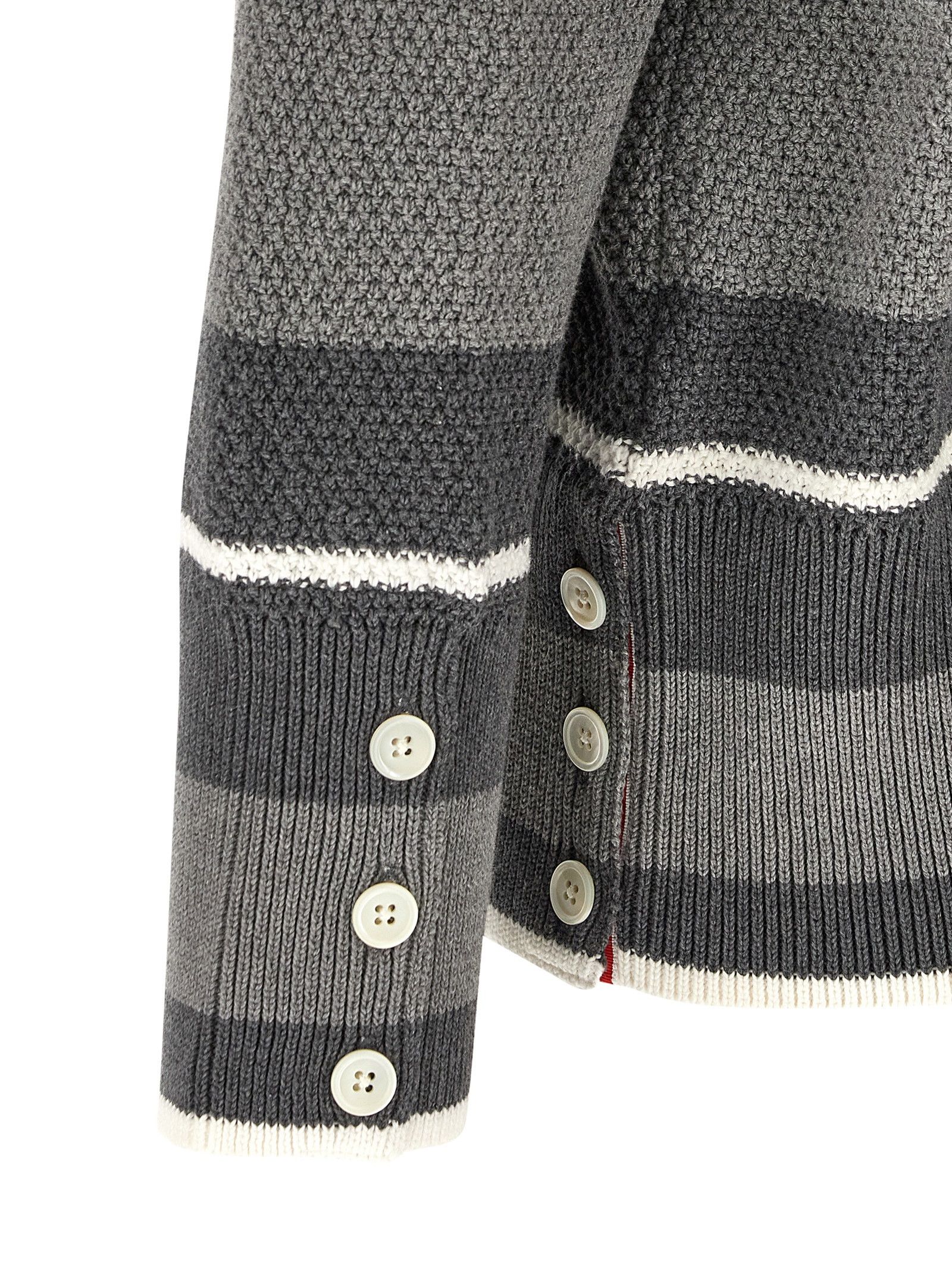 Thom Browne Striped Cardigan Size US M / EU 48-50 / 2 - 4 Thumbnail