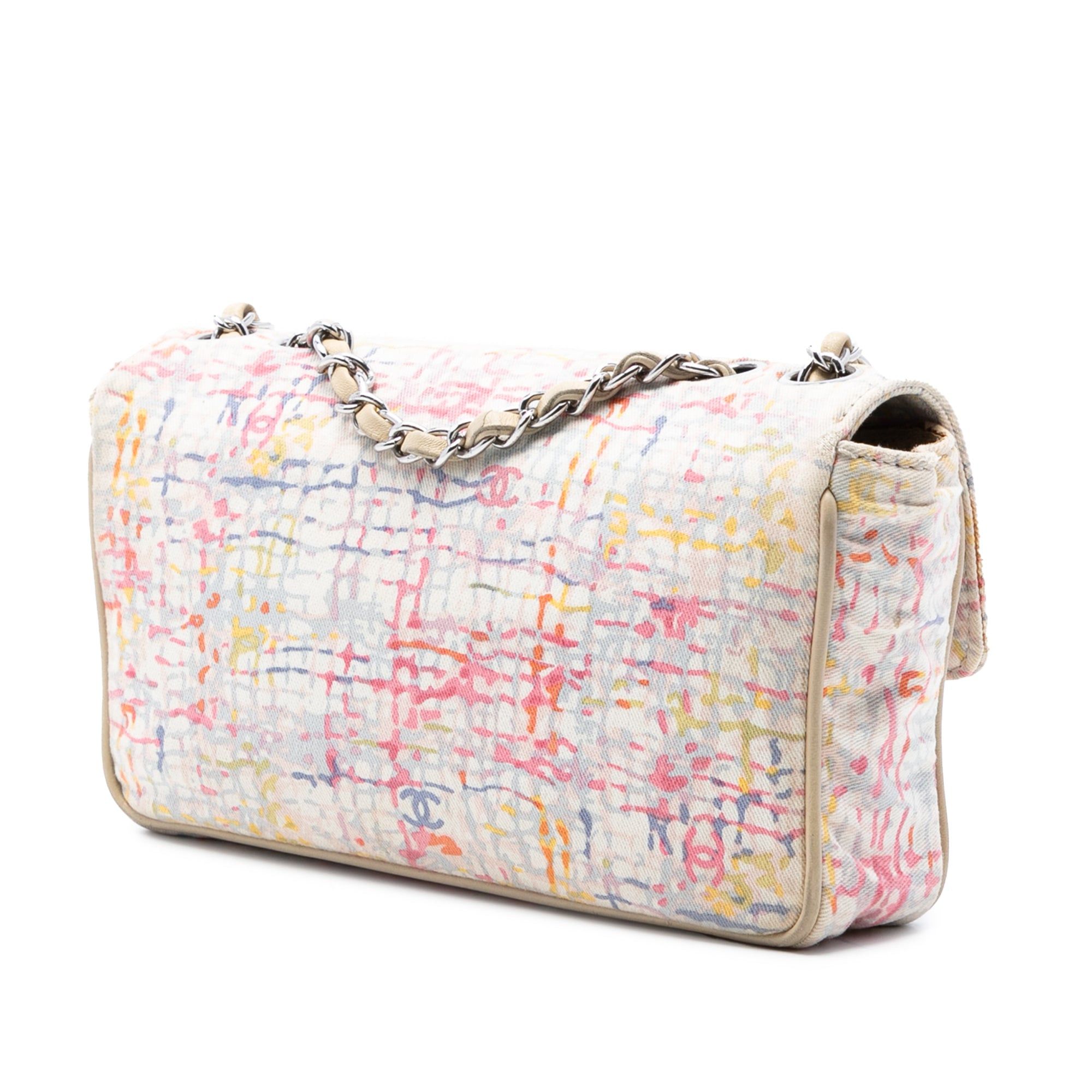 Chanel Small Printed Canvas Watercolor Clover Flap Size ONE SIZE - 2 Thumbnail