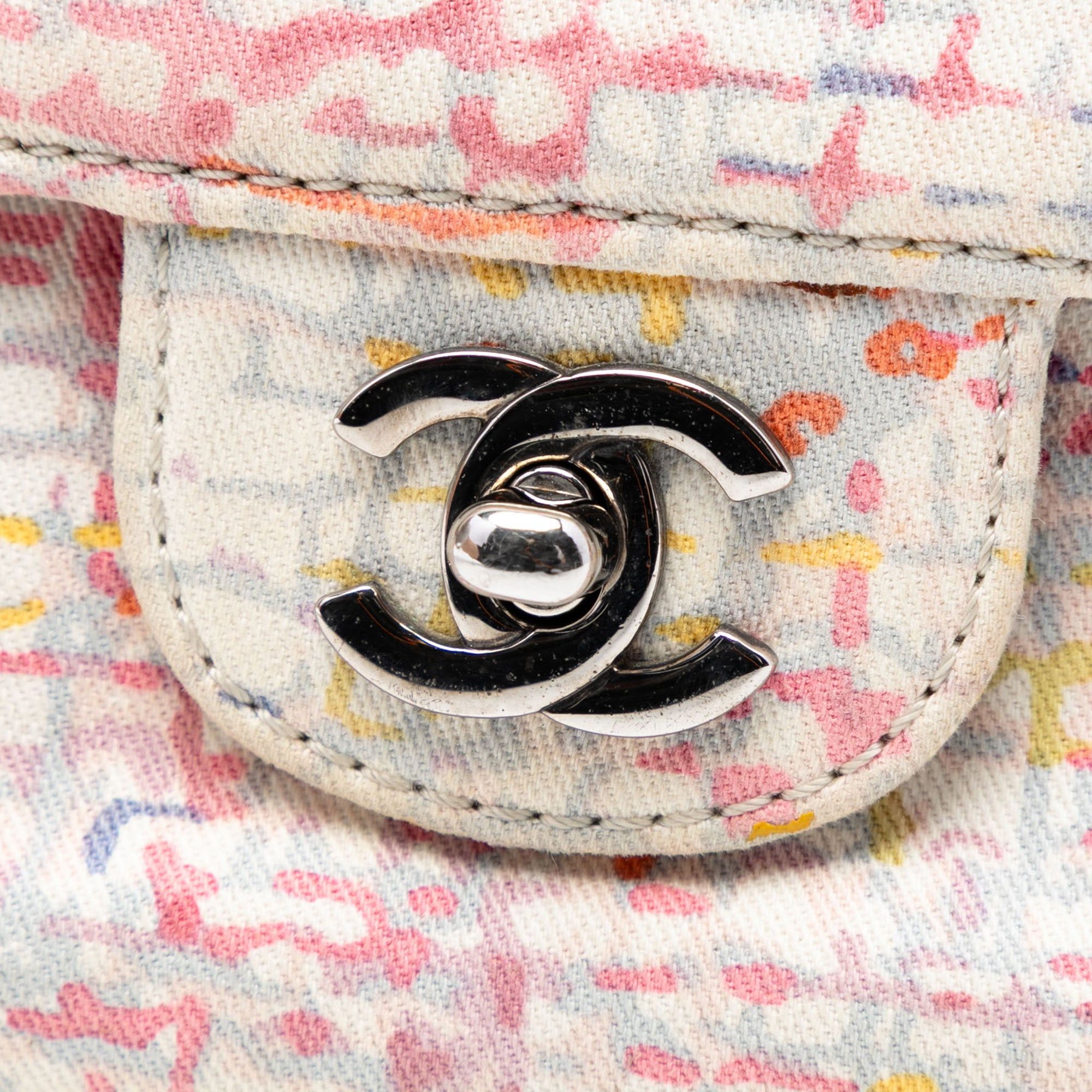 Chanel Small Printed Canvas Watercolor Clover Flap Size ONE SIZE - 6 Thumbnail