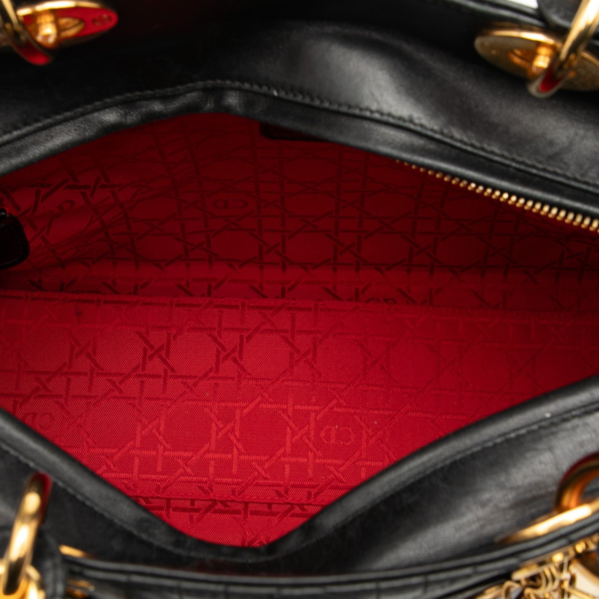 Dior Large Lambskin Cannage Lady Dior Size ONE SIZE - 4 Thumbnail