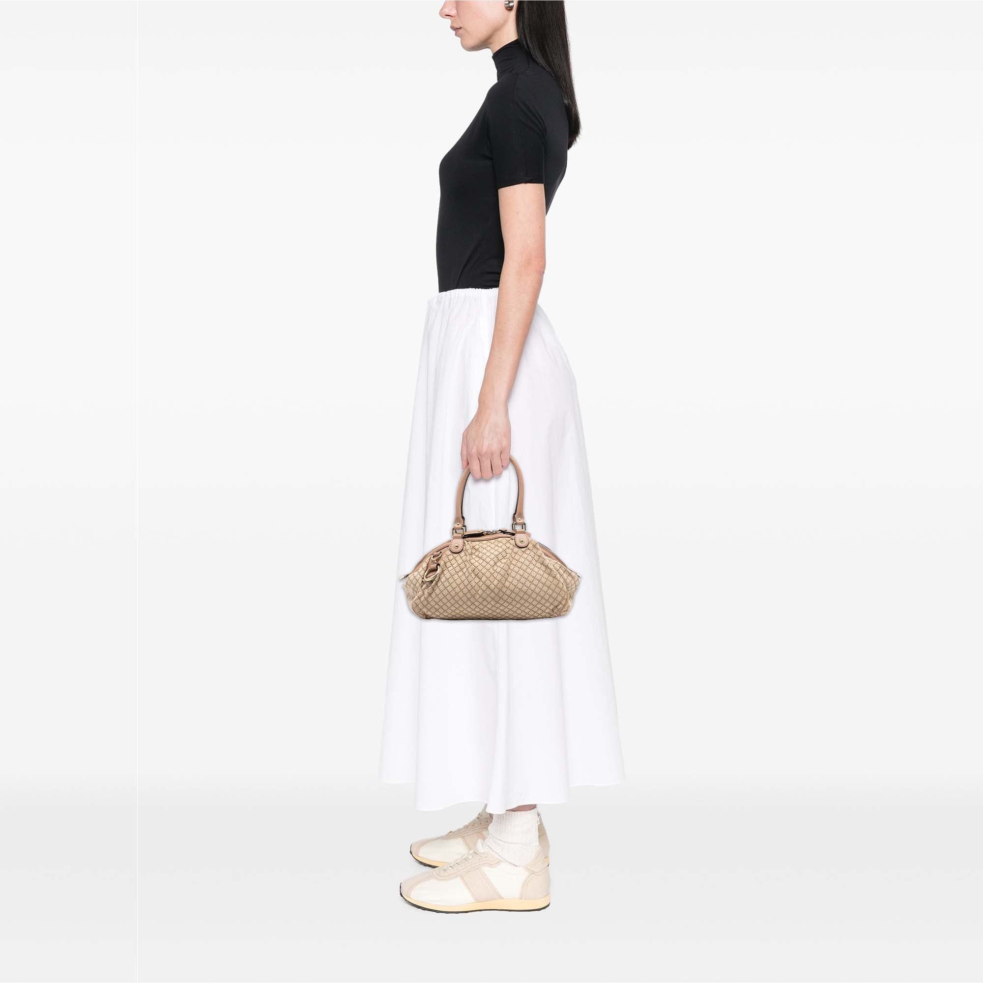 Gucci Diamante Canvas Sukey Satchel Size ONE SIZE - 7 Thumbnail