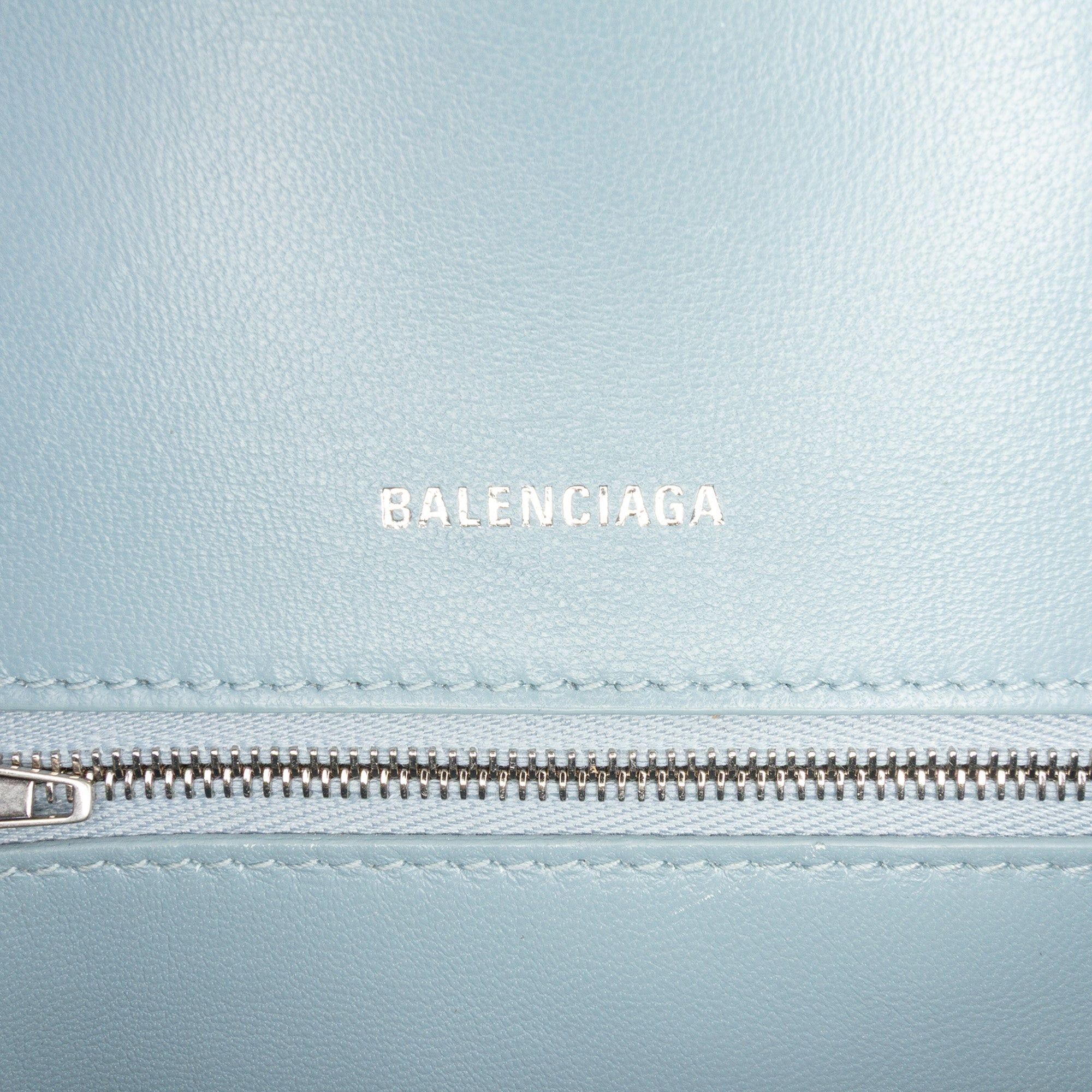 Balenciaga Small Croc Embossed Hourglass Top Handle Bag Size ONE SIZE - 5 Thumbnail