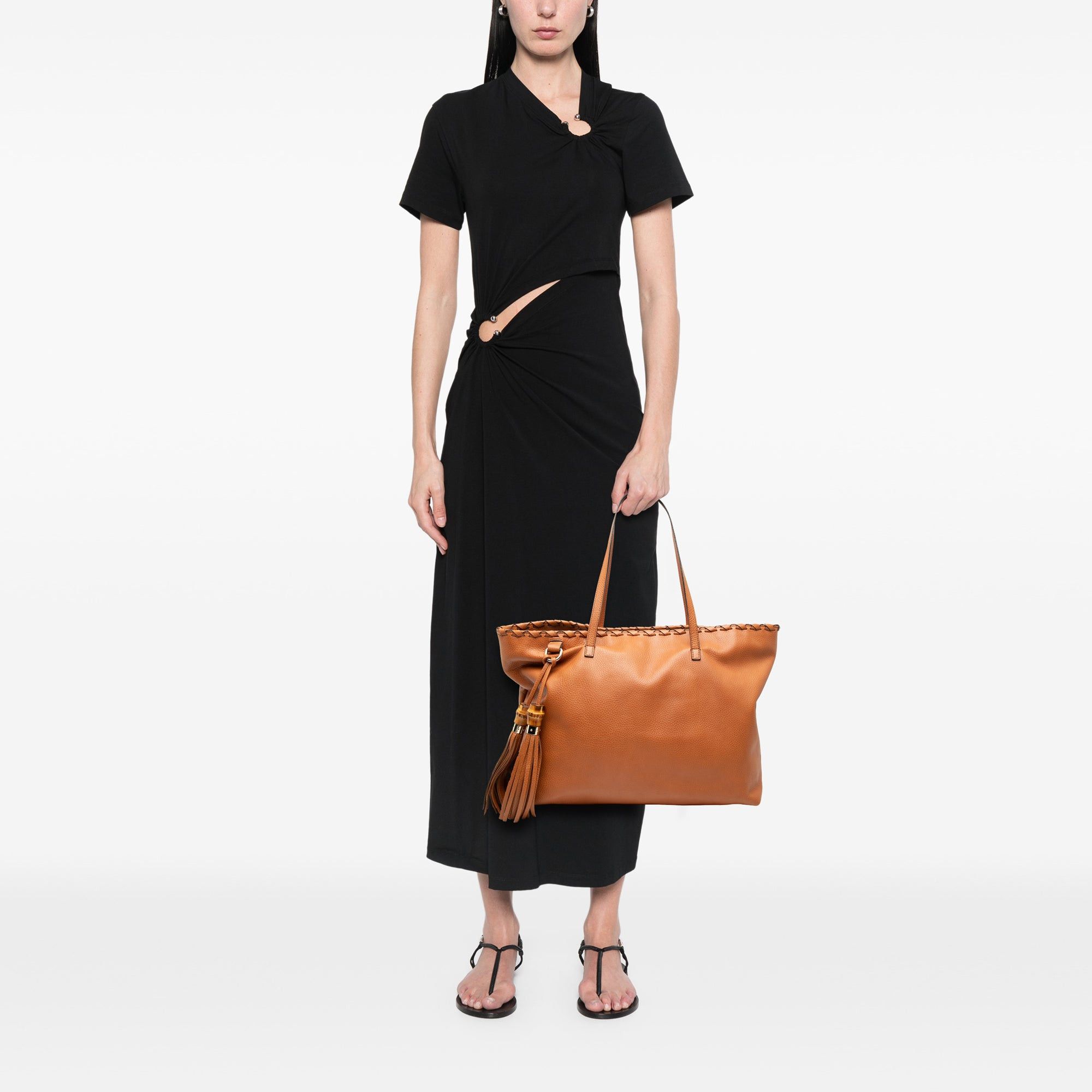 Gucci Leather Peggy Braided Tote Size ONE SIZE - 7 Thumbnail