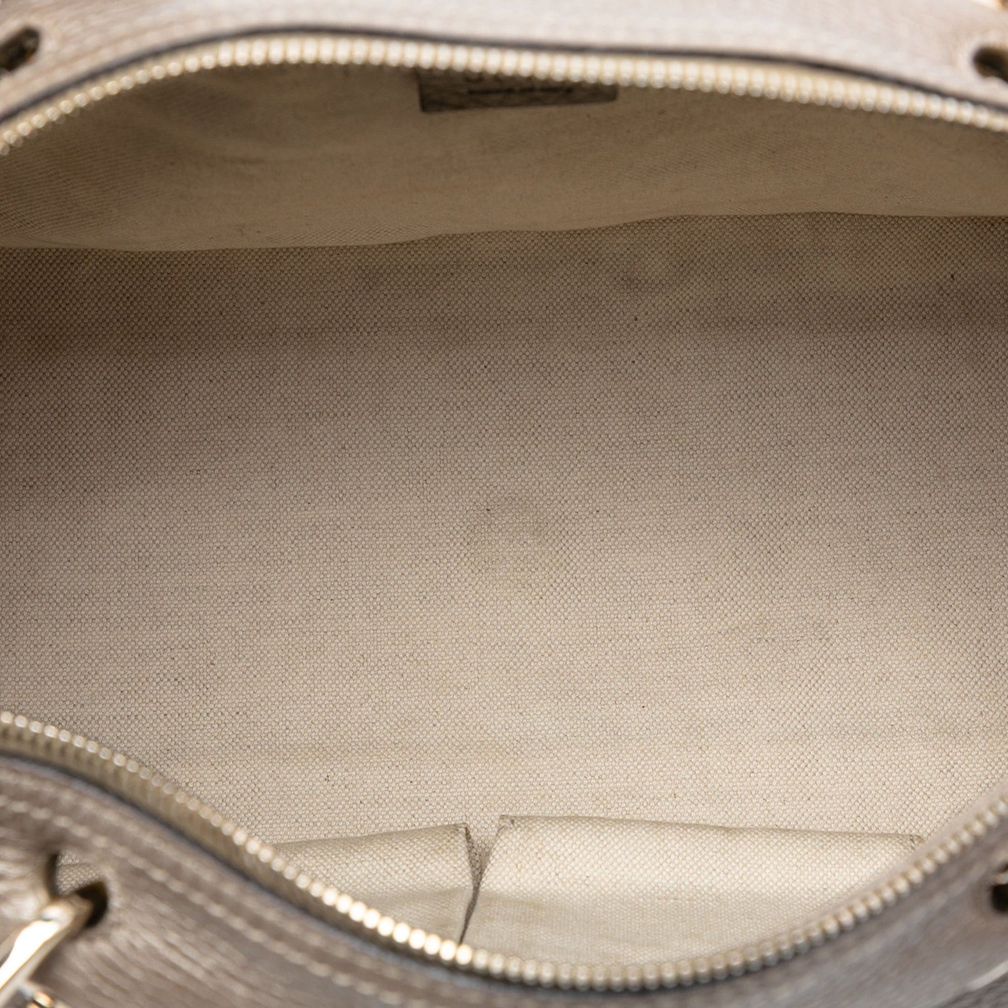 Gucci Medium Calfskin Bamboo Shopper Boston Bag Size ONE SIZE - 4 Thumbnail