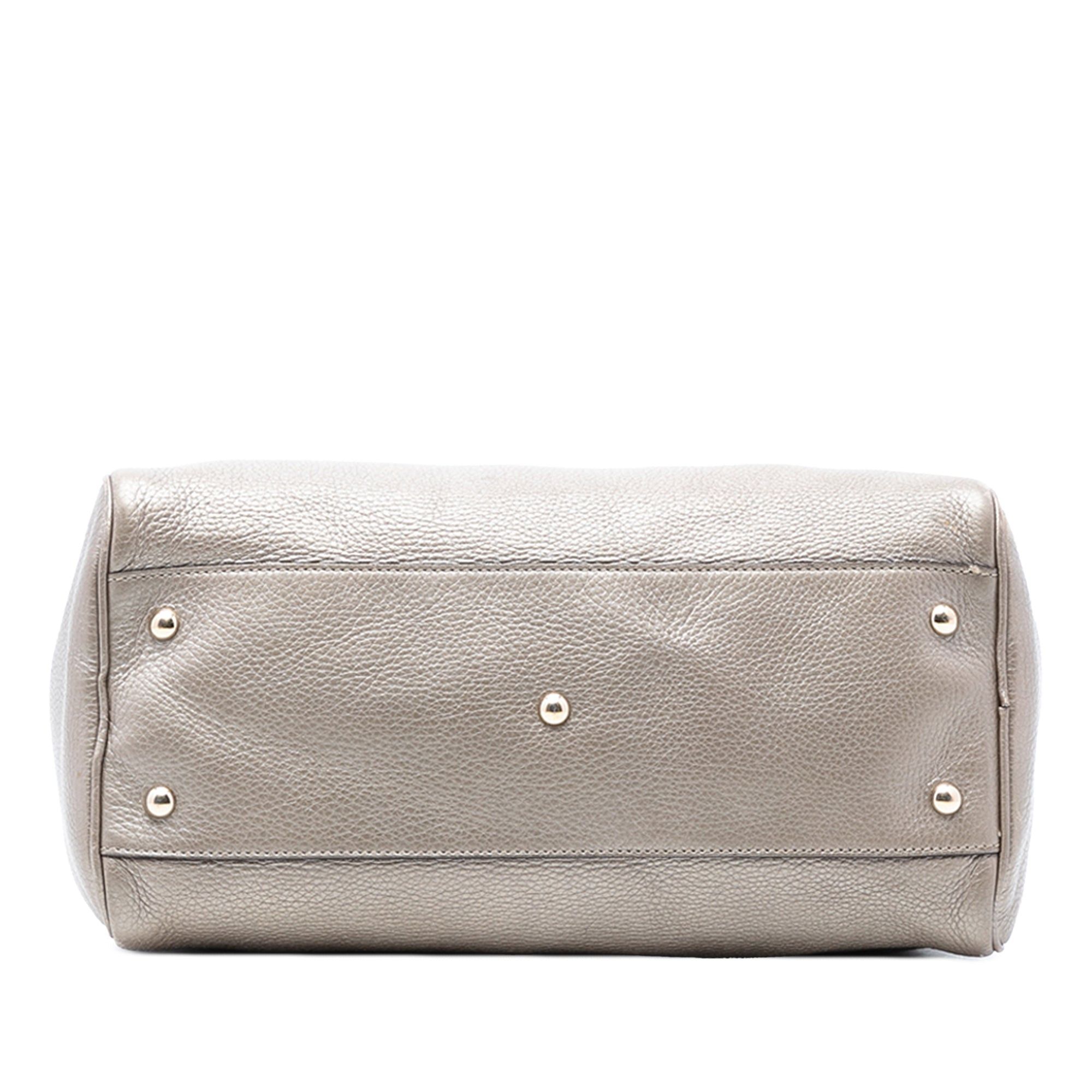 Gucci Medium Calfskin Bamboo Shopper Boston Bag Size ONE SIZE - 3 Thumbnail