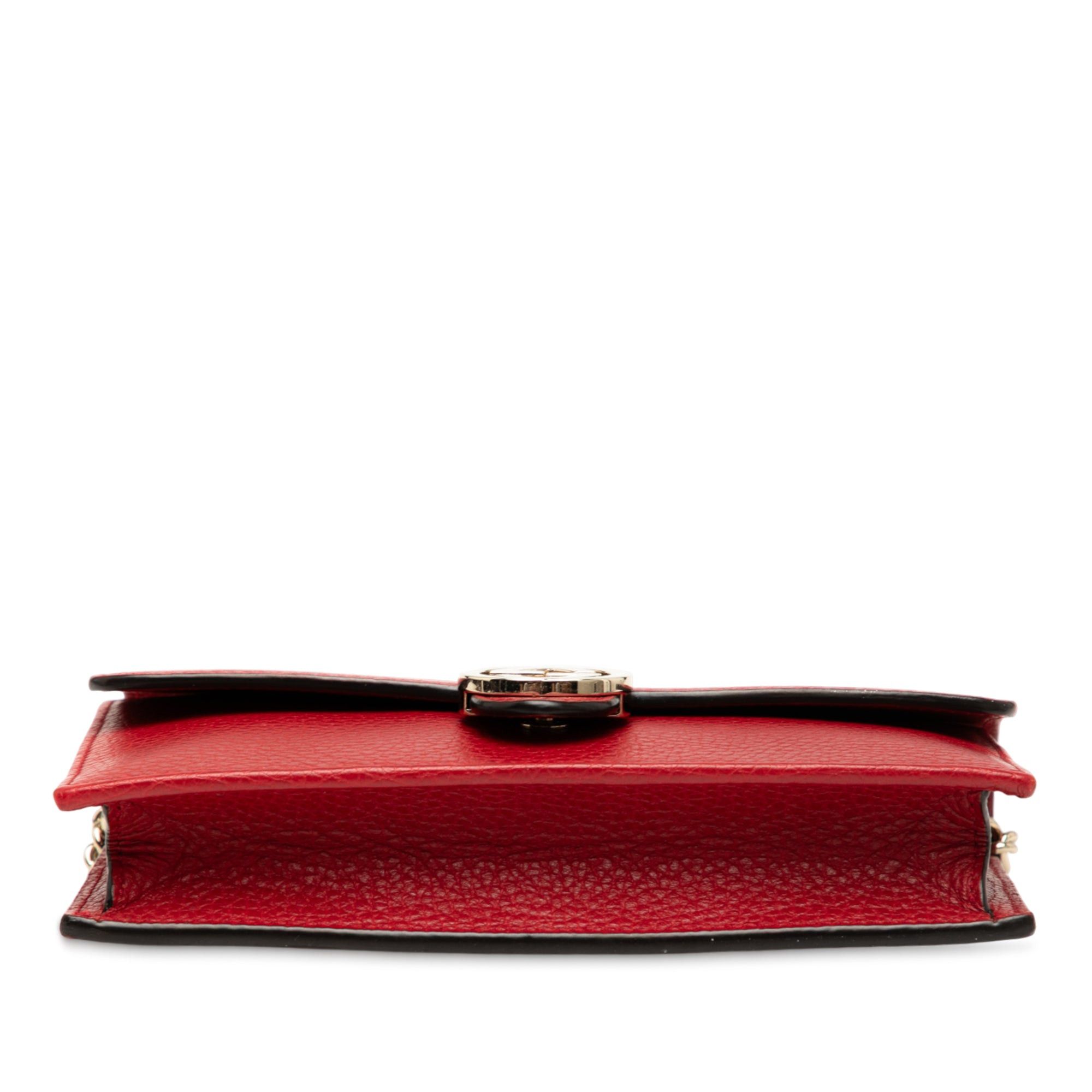 Gucci Leather Interlocking G Dollar Wallet on Chain Size ONE SIZE - 3 Thumbnail