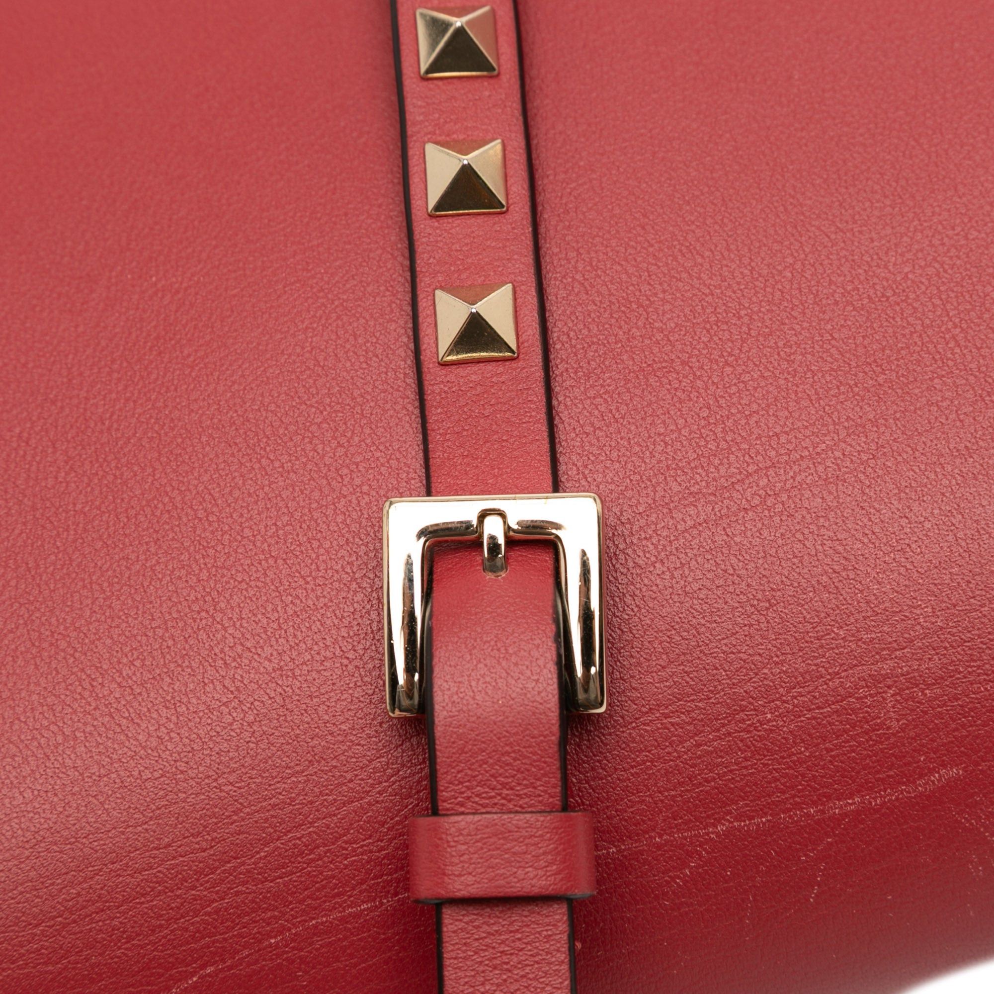 Valentino Small Leather Rockstud Flap Crossbody Size ONE SIZE - 6 Thumbnail