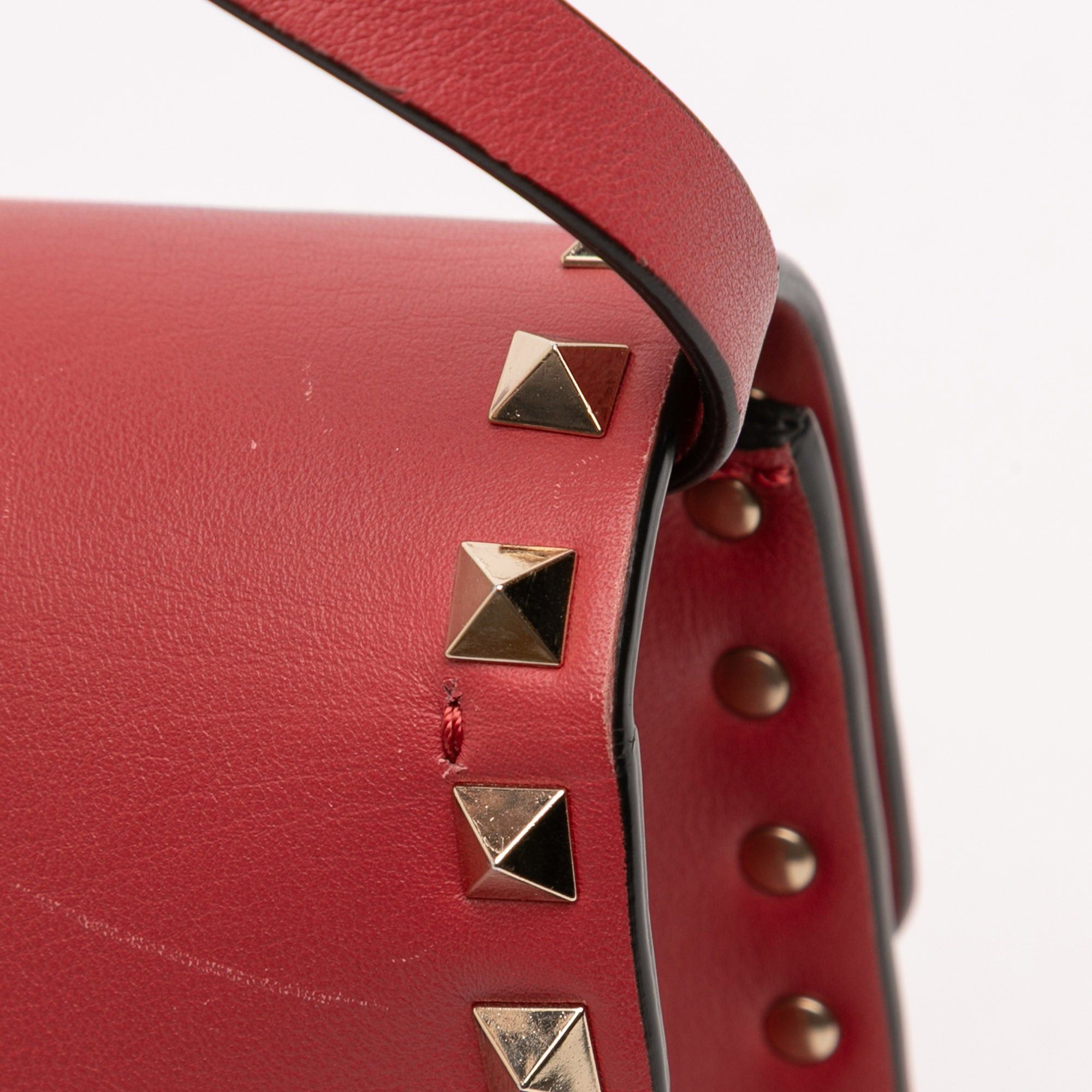 Valentino Small Leather Rockstud Flap Crossbody Size ONE SIZE - 9 Thumbnail
