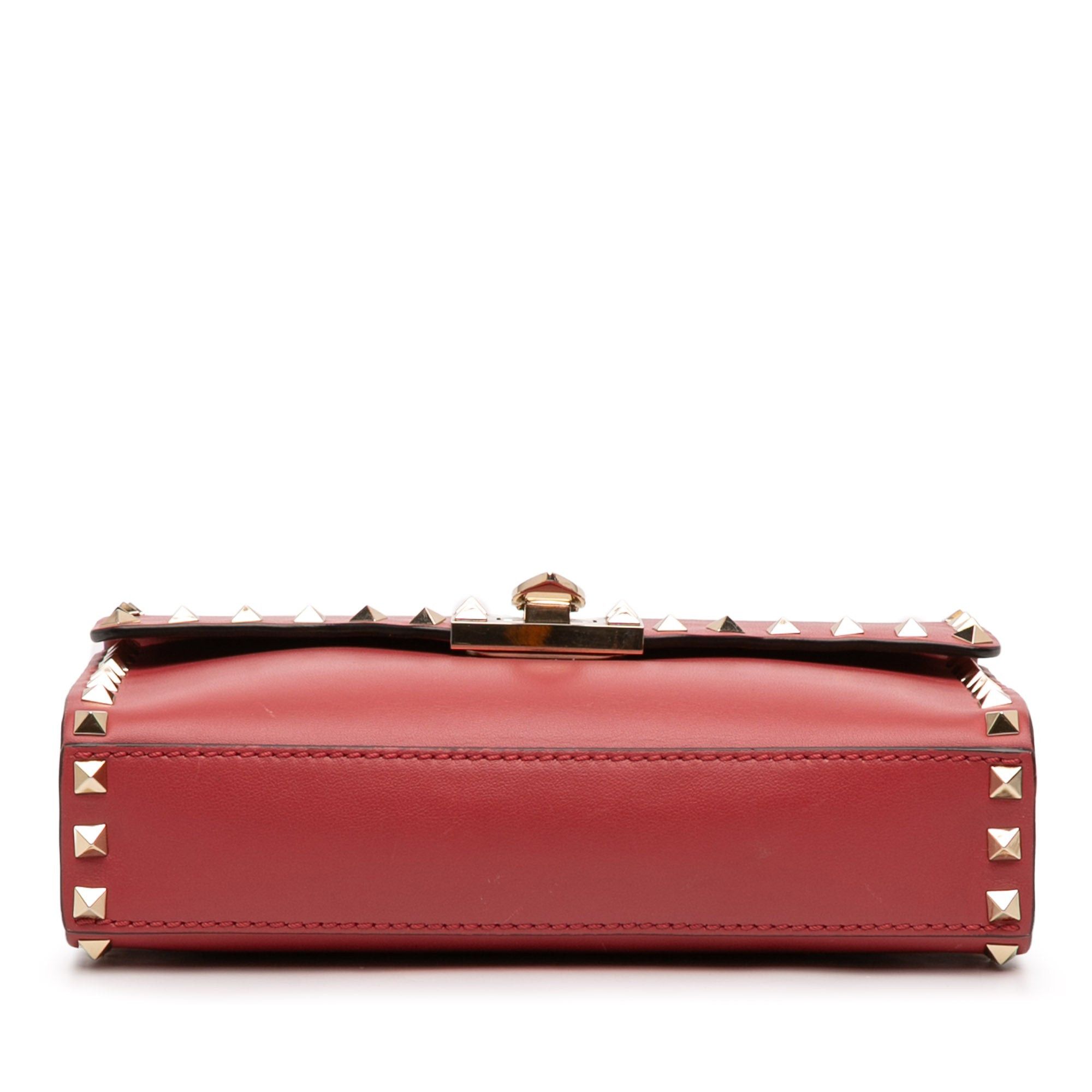 Valentino Small Leather Rockstud Flap Crossbody Size ONE SIZE - 3 Thumbnail