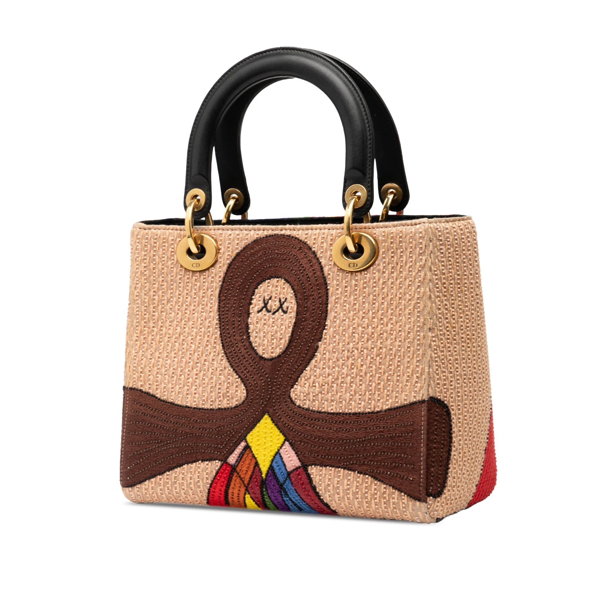 Dior Medium Canvas Beaded and Embroidered Tarot Judgment Lady Dior Size ONE SIZE - 2 Thumbnail