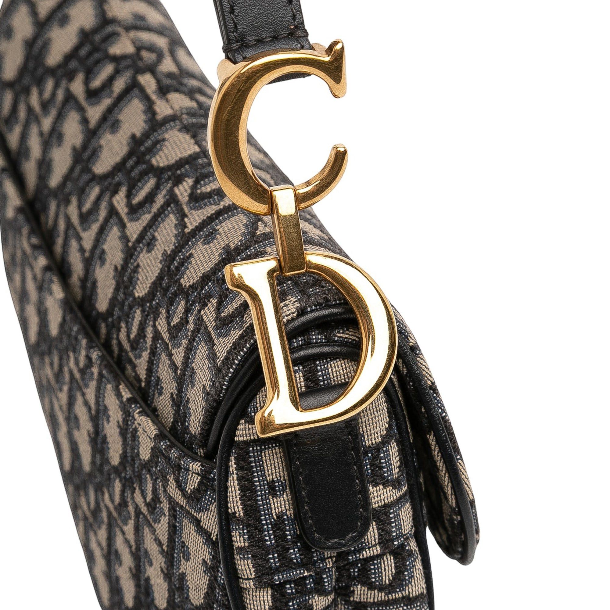 Dior Mini Oblique Canvas Saddle Bag Size ONE SIZE - 8 Thumbnail