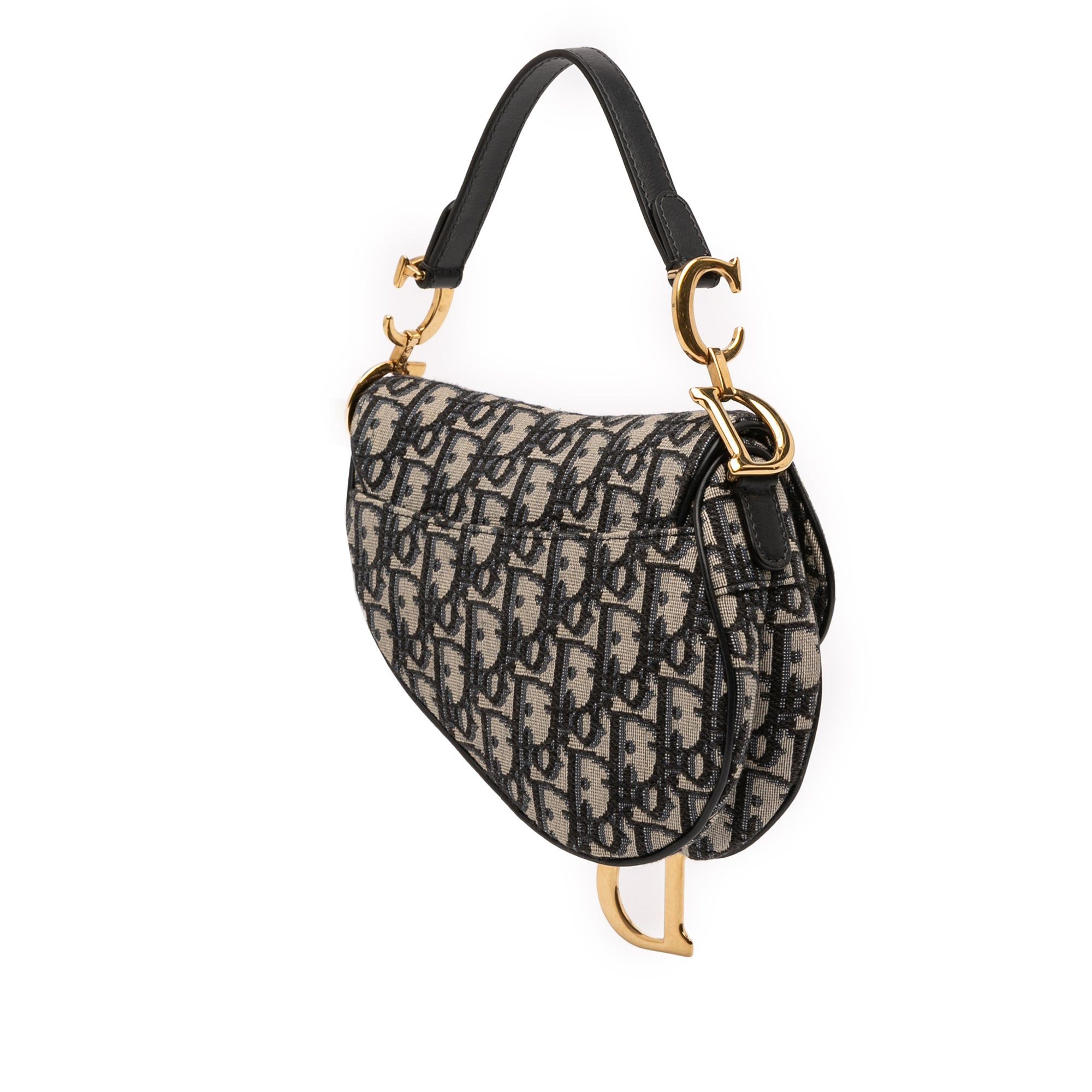 Dior Mini Oblique Canvas Saddle Bag Size ONE SIZE - 2 Thumbnail
