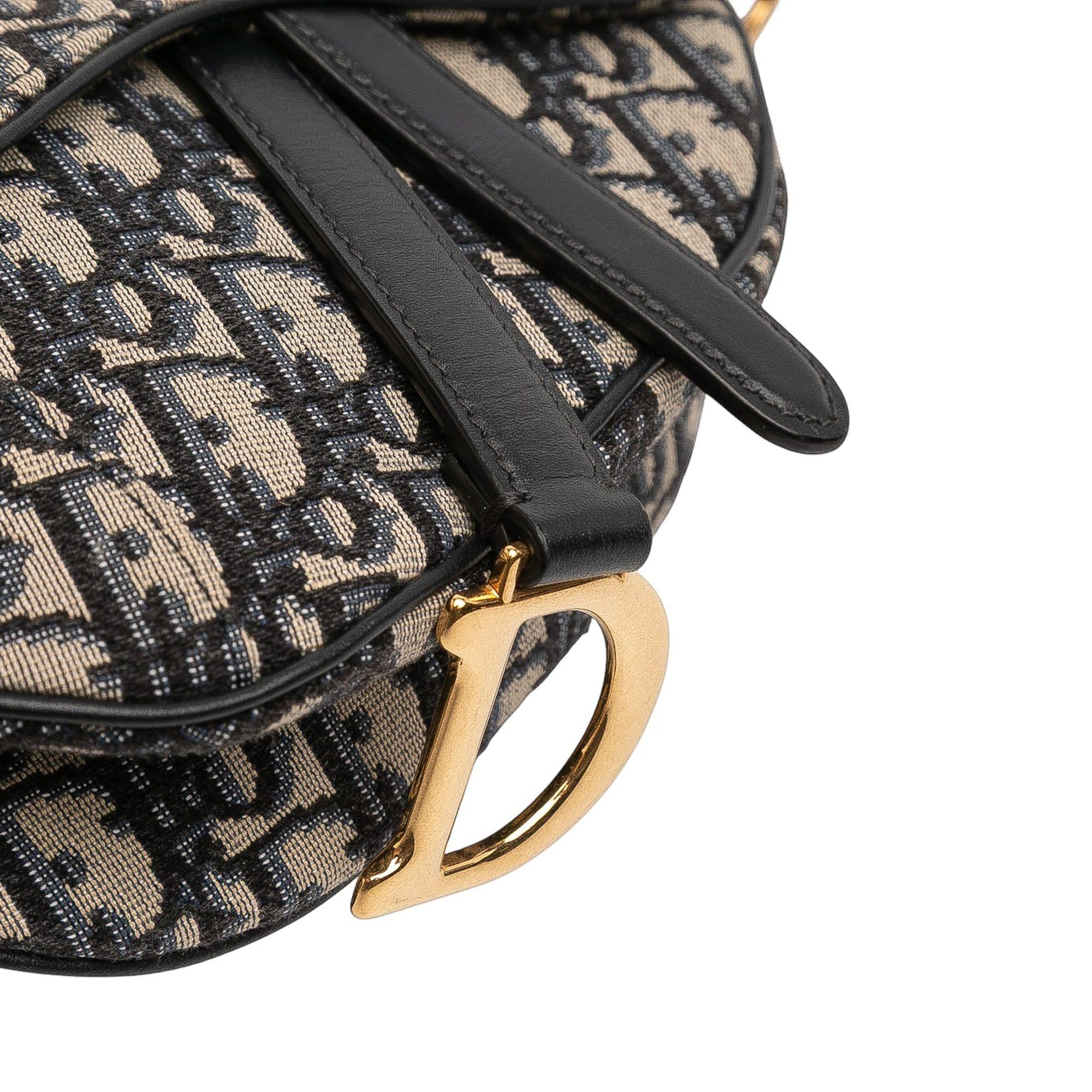 Dior Mini Oblique Canvas Saddle Bag Size ONE SIZE - 7 Thumbnail