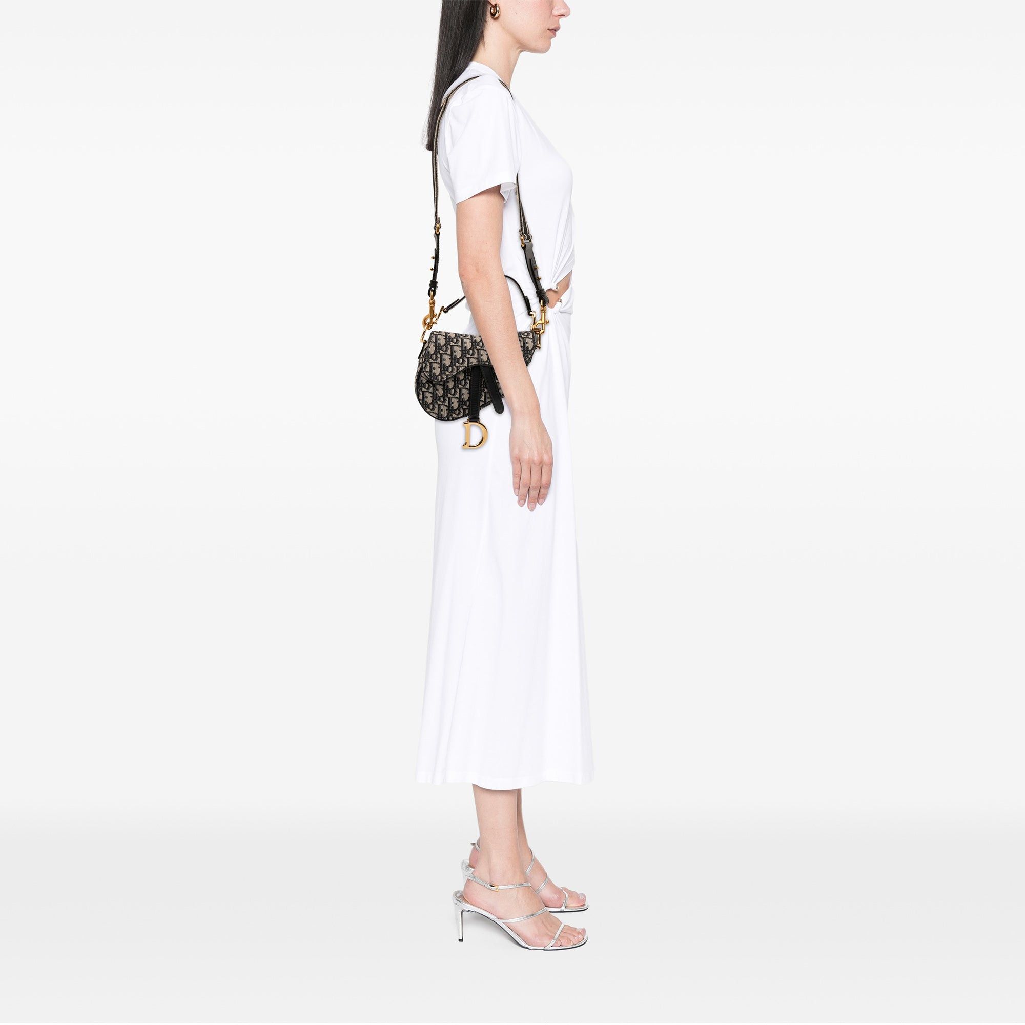Dior Mini Oblique Canvas Saddle Bag Size ONE SIZE - 11 Thumbnail