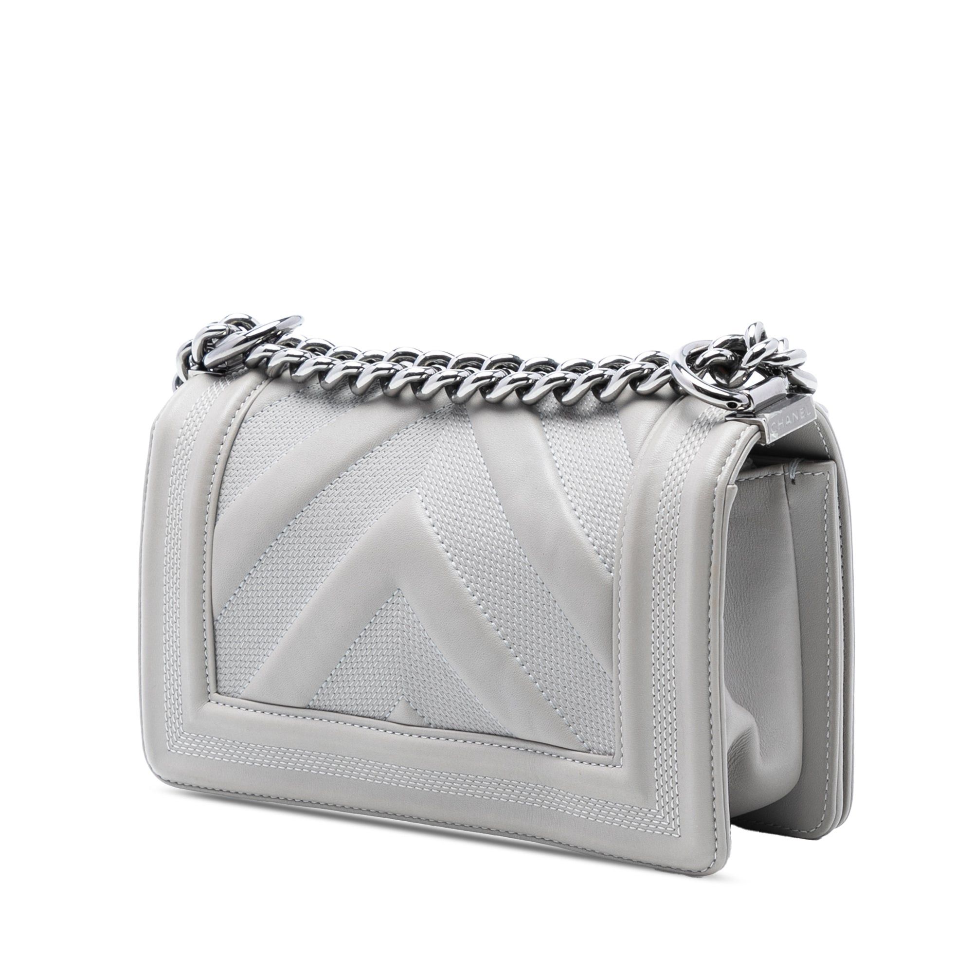Chanel Small Chevron Stitched Calfskin Boy Flap Size ONE SIZE - 2 Thumbnail