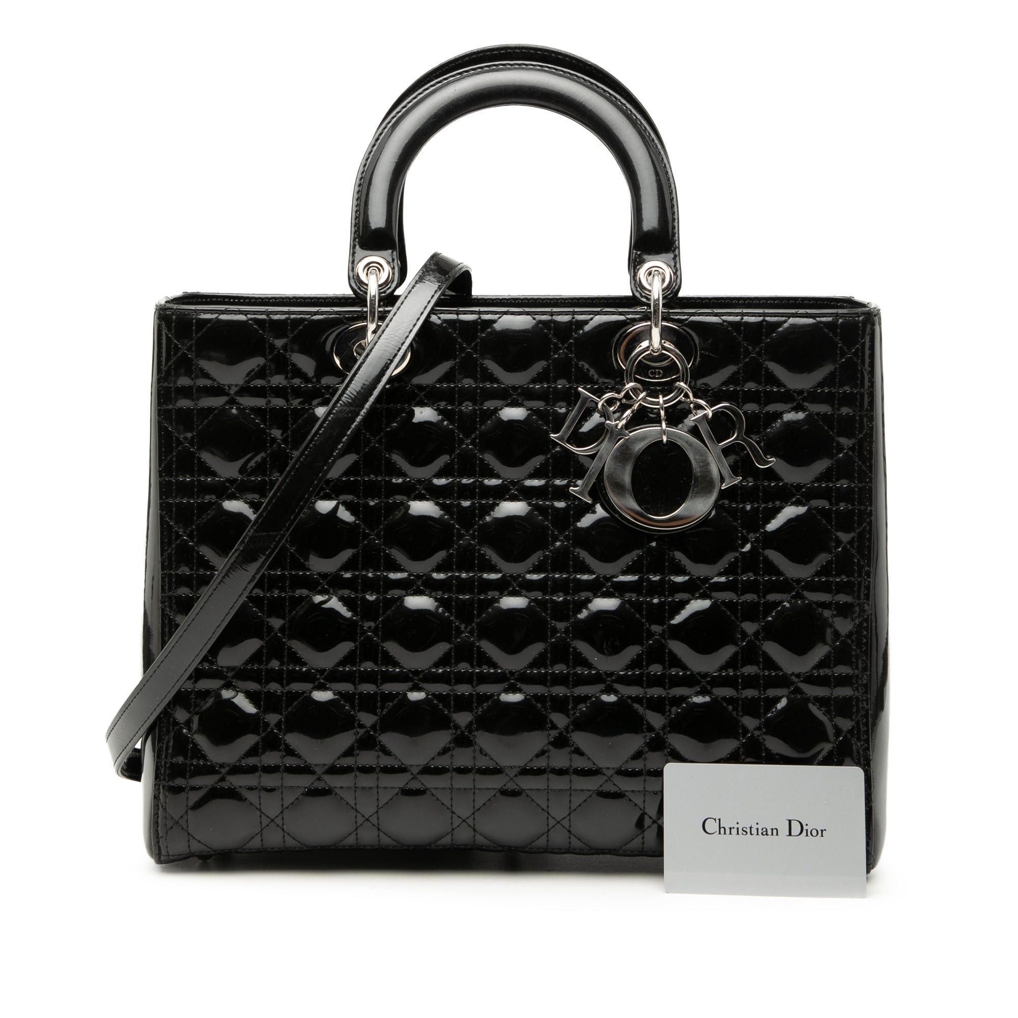 Dior Large Patent Cannage Lady Dior Size ONE SIZE - 10 Thumbnail