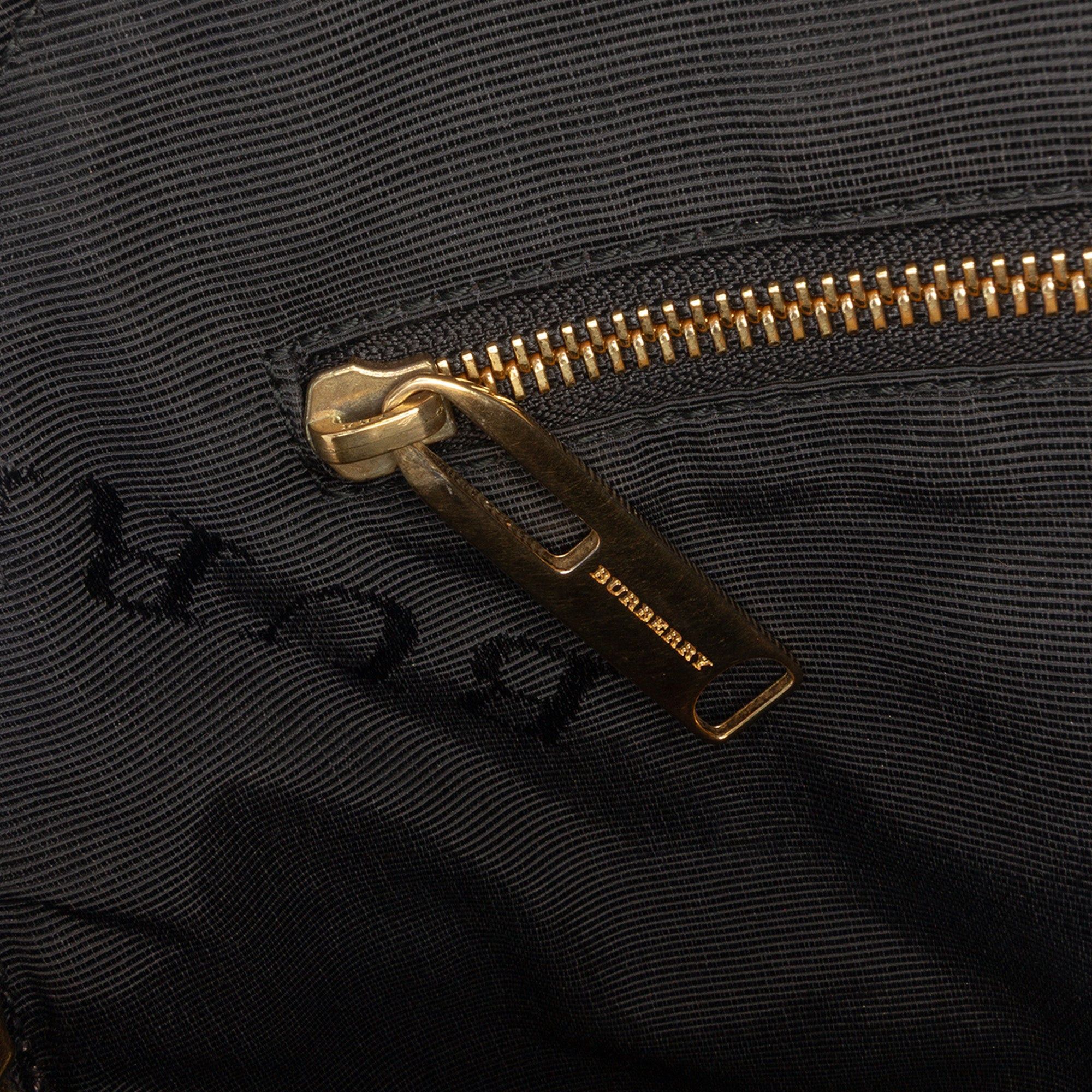 Burberry Medium Heritage Grain Check Embossed Orchard Bowling Bag Size ONE SIZE - 6 Thumbnail