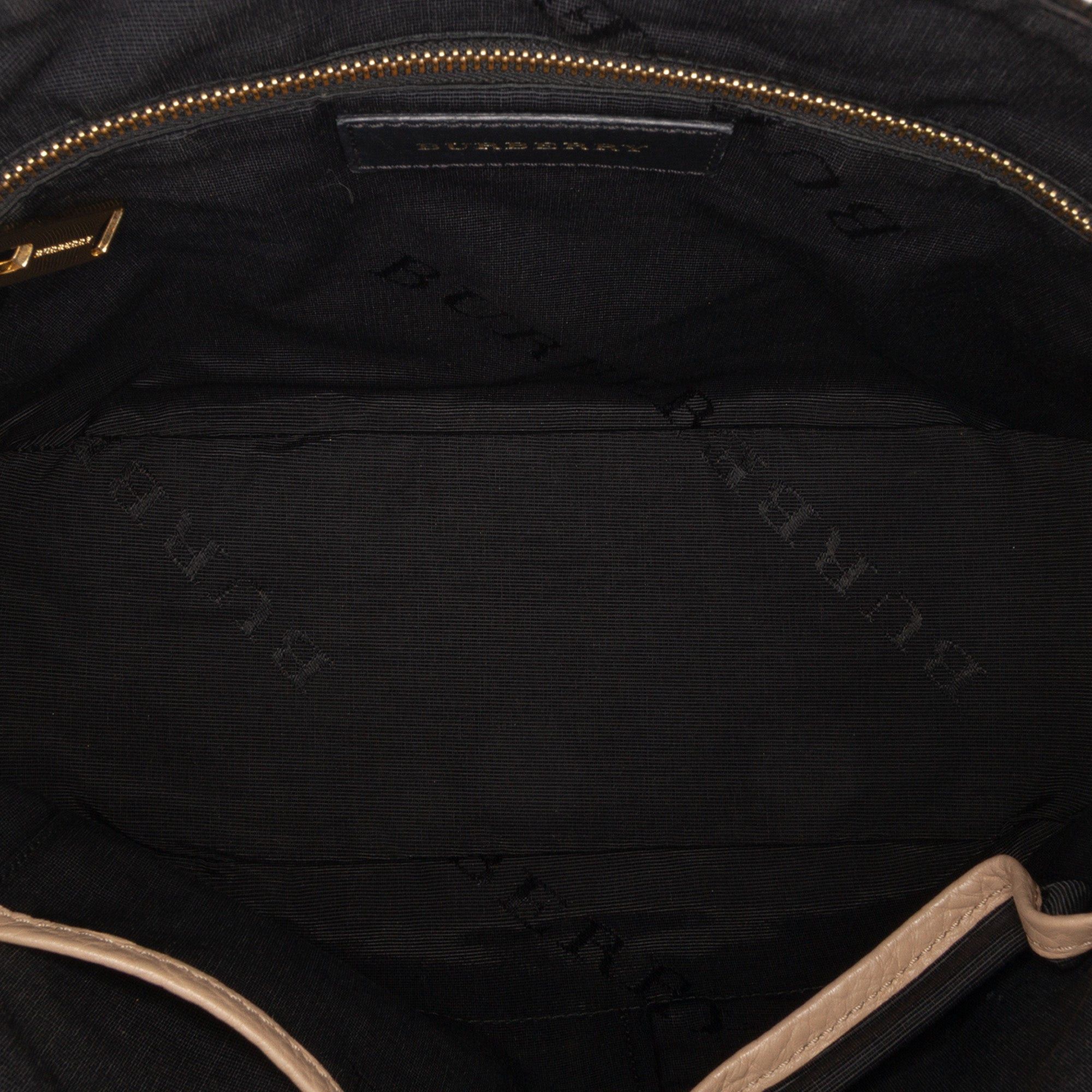 Burberry Medium Heritage Grain Check Embossed Orchard Bowling Bag Size ONE SIZE - 4 Thumbnail
