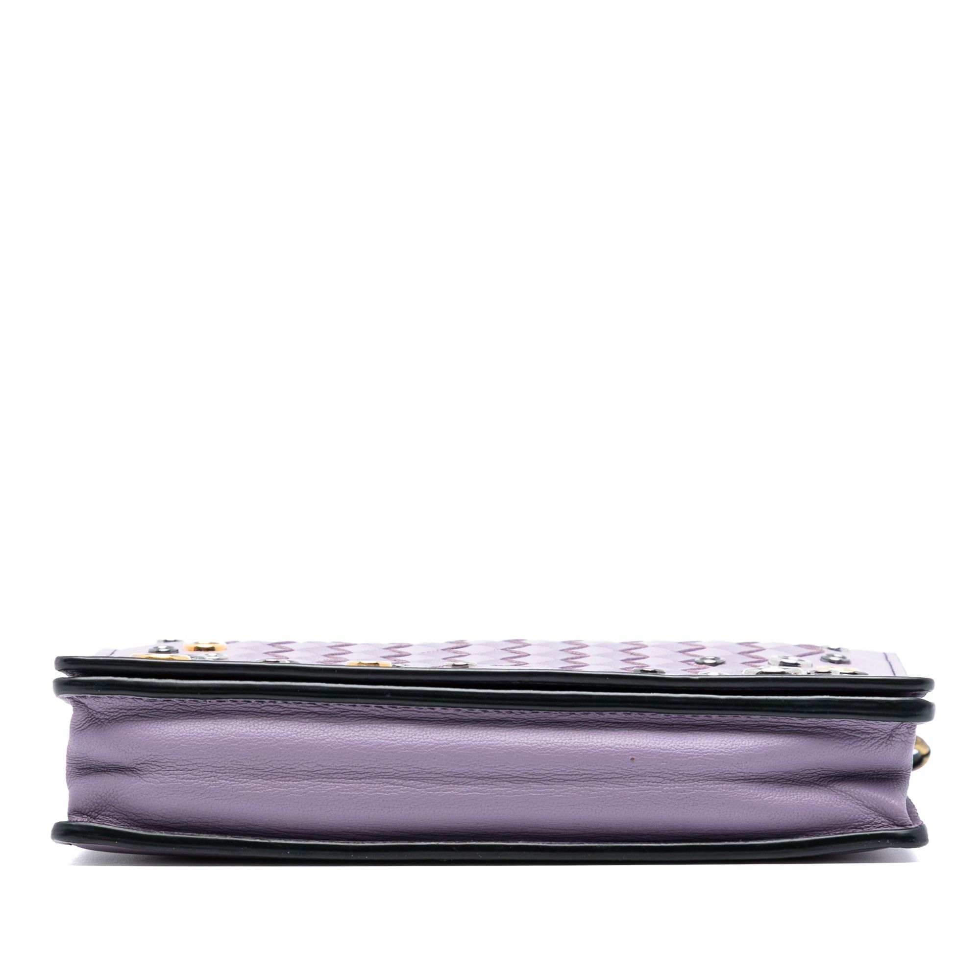 Bottega Veneta Nappa Intrecciato Studded Wallet on Chain Size ONE SIZE - 3 Thumbnail