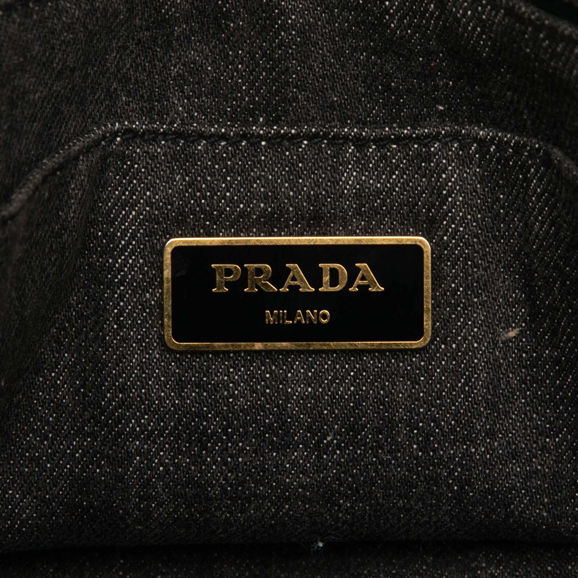 Prada Denim Canapa Logo Satchel Size ONE SIZE - 5 Thumbnail