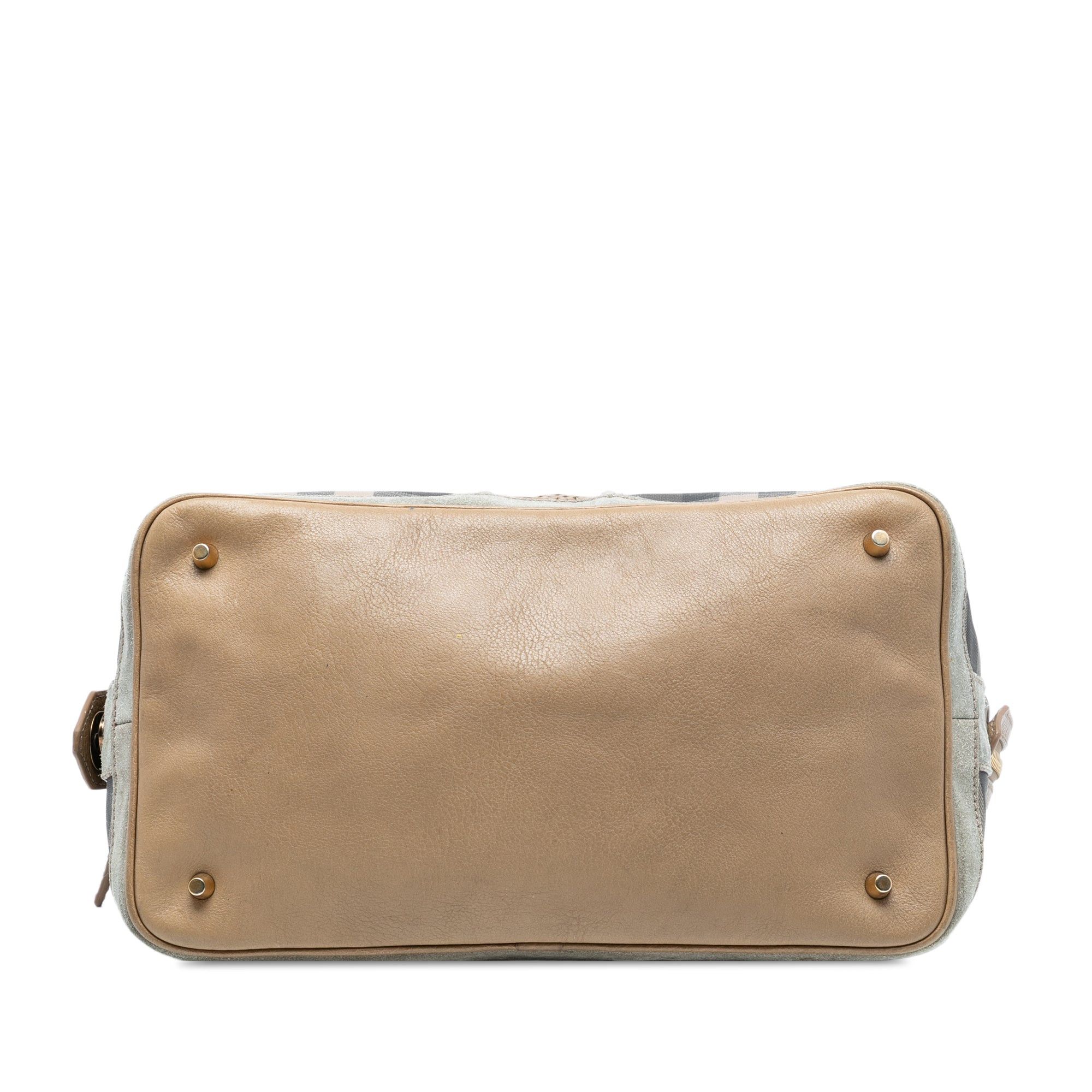 Burberry House Check Canvas Satchel Size ONE SIZE - 3 Thumbnail