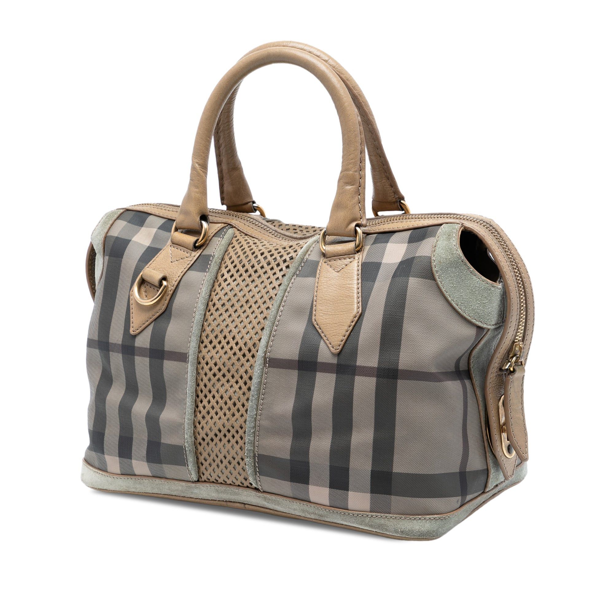 Burberry House Check Canvas Satchel Size ONE SIZE - 2 Thumbnail