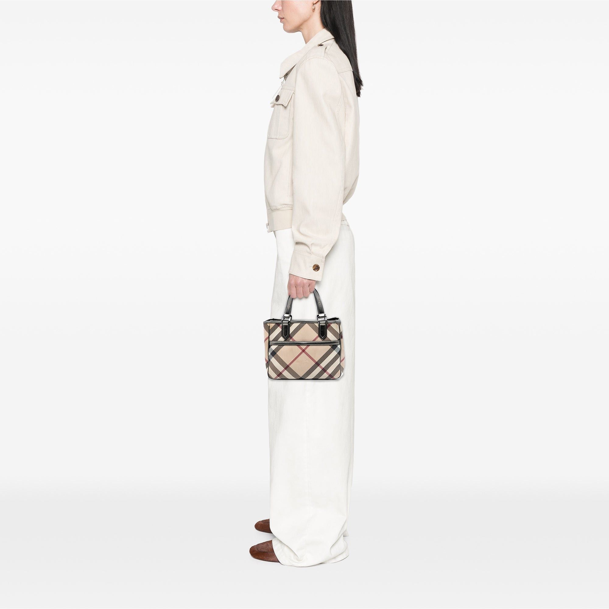 Burberry Supernova Check Coated Canvas Tote Size ONE SIZE - 7 Thumbnail